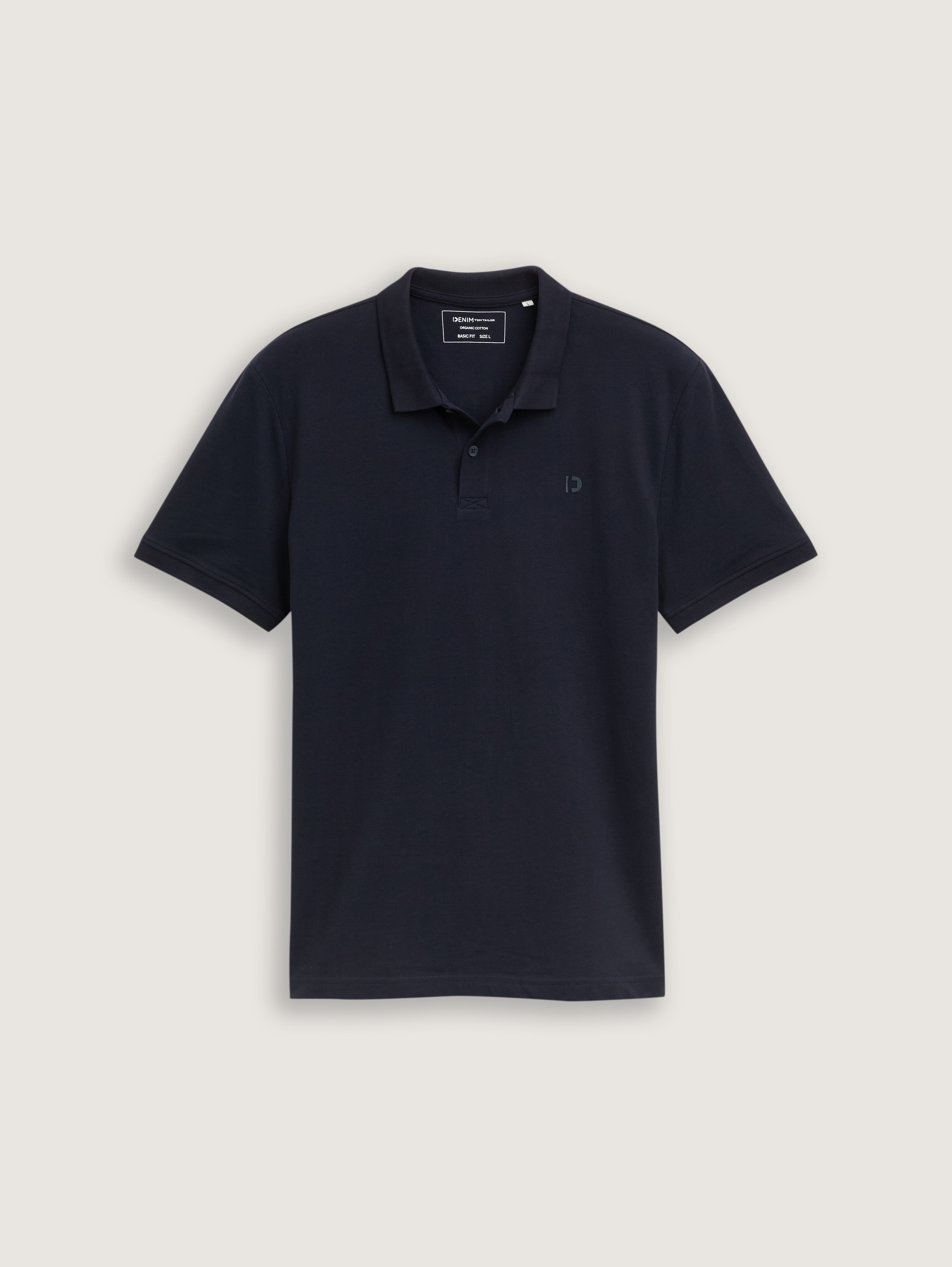 Piqué polo shirt with logo label by Tom Tailor