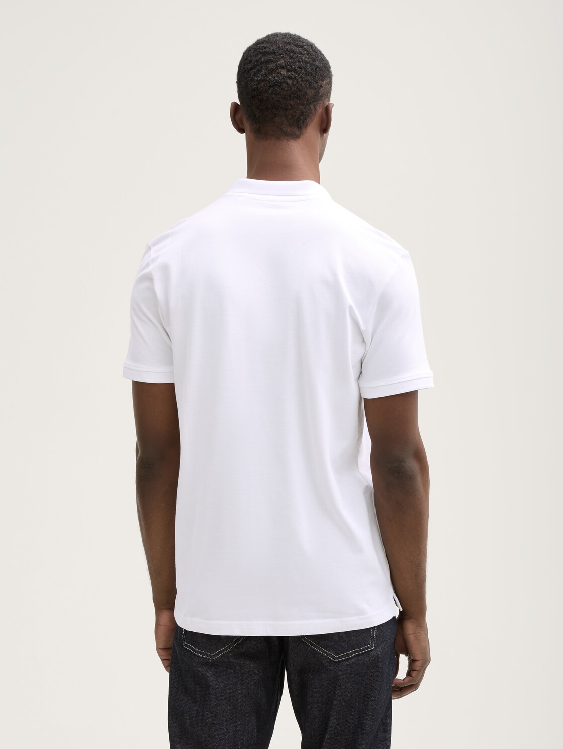 Piqué Poloshirt aus Baumwolle - White