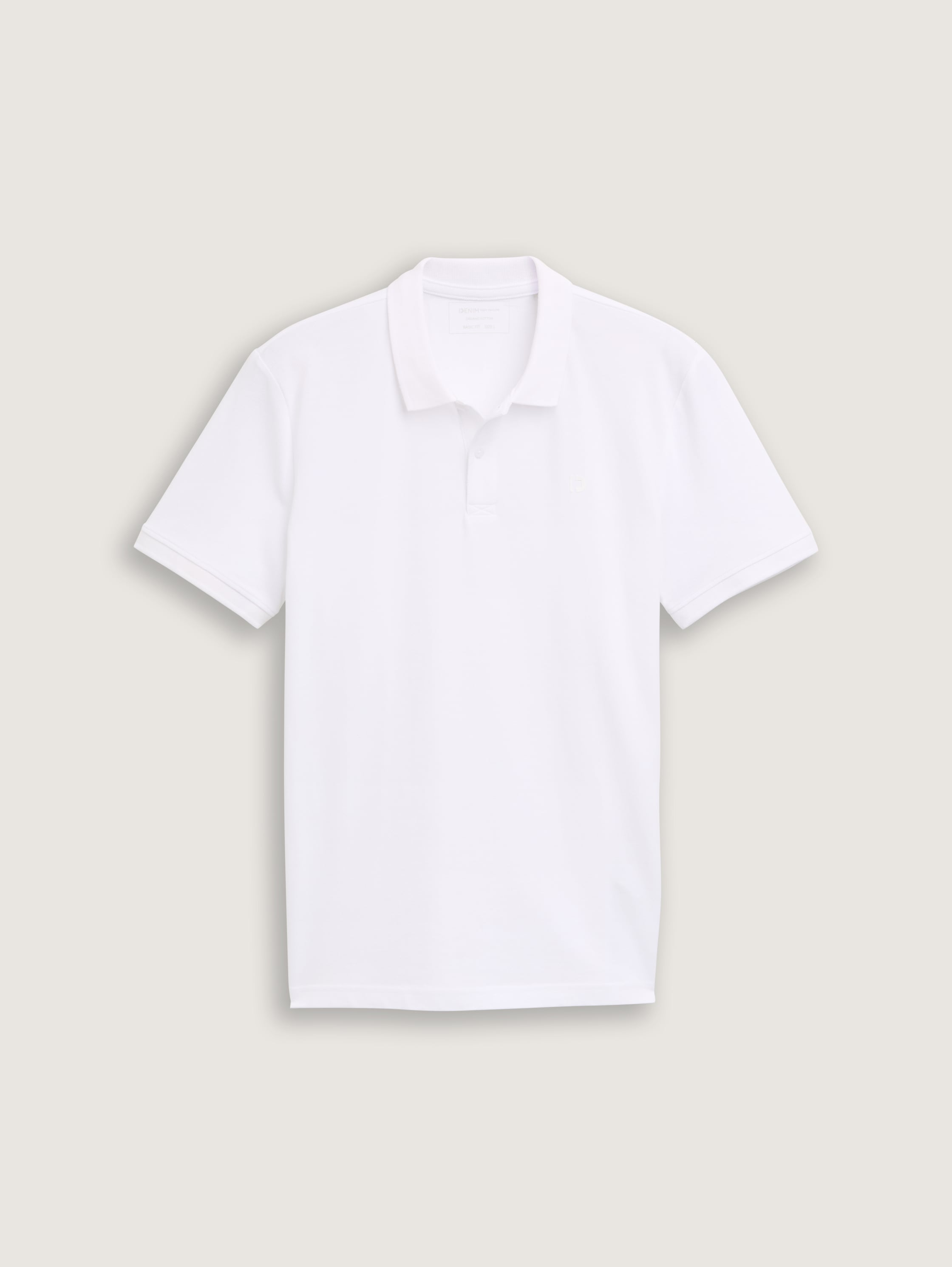 Piqué Poloshirt aus Baumwolle - White