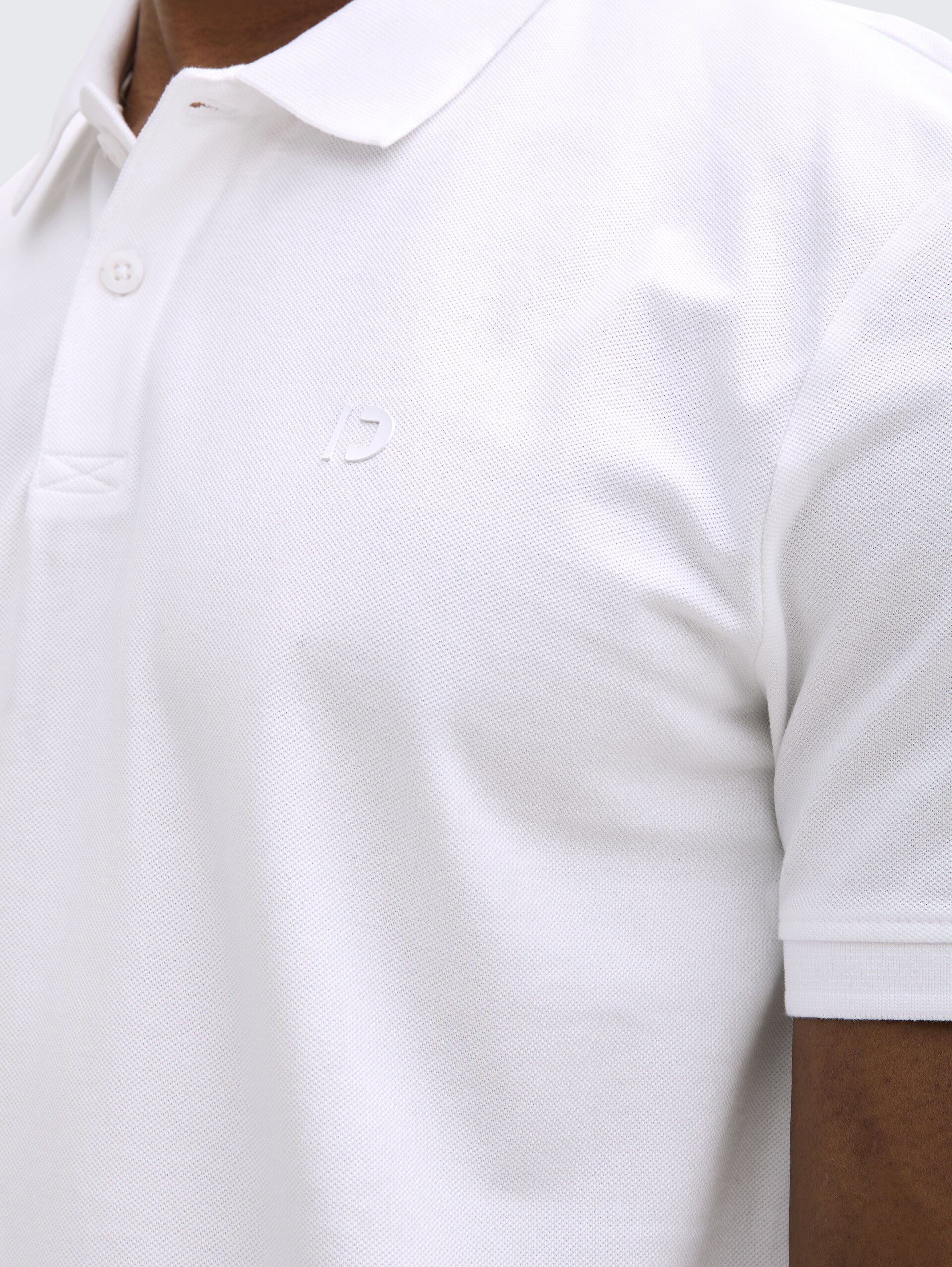 Piqué Poloshirt aus Baumwolle - White