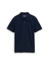 Ausgewählt, Piqué Poloshirt aus Baumwolle von Tom Tailor, blau