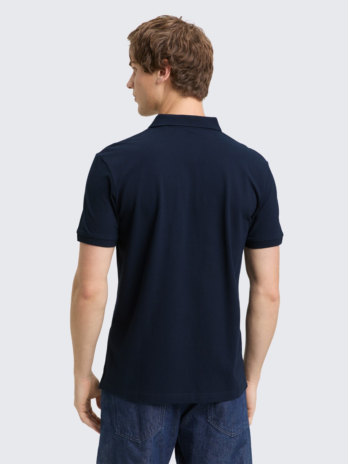 Piqué Poloshirt aus Baumwolle - imperial blue