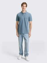 Polo en coton piqué - citadel blue