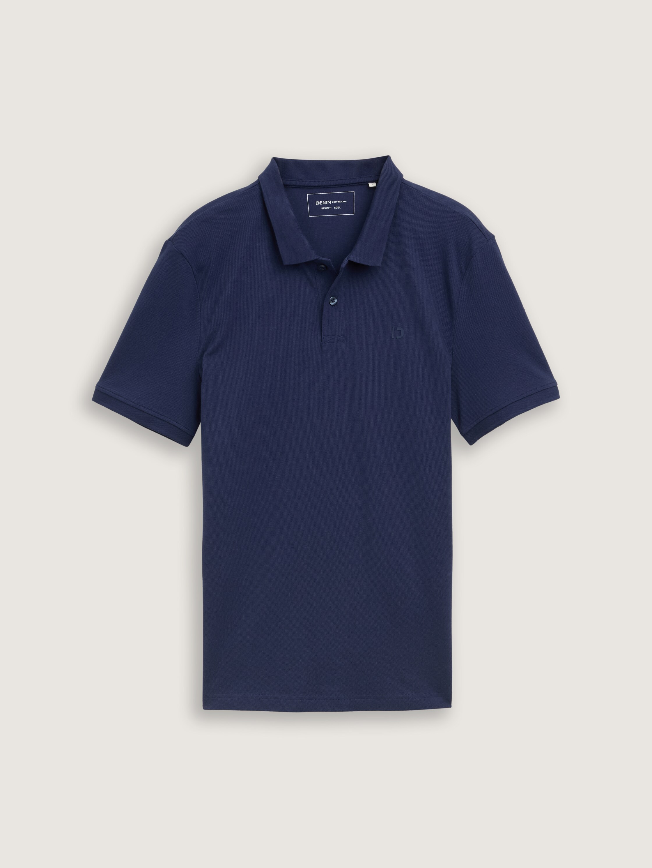 Piqué poloshirt van katoen - dark blueberry