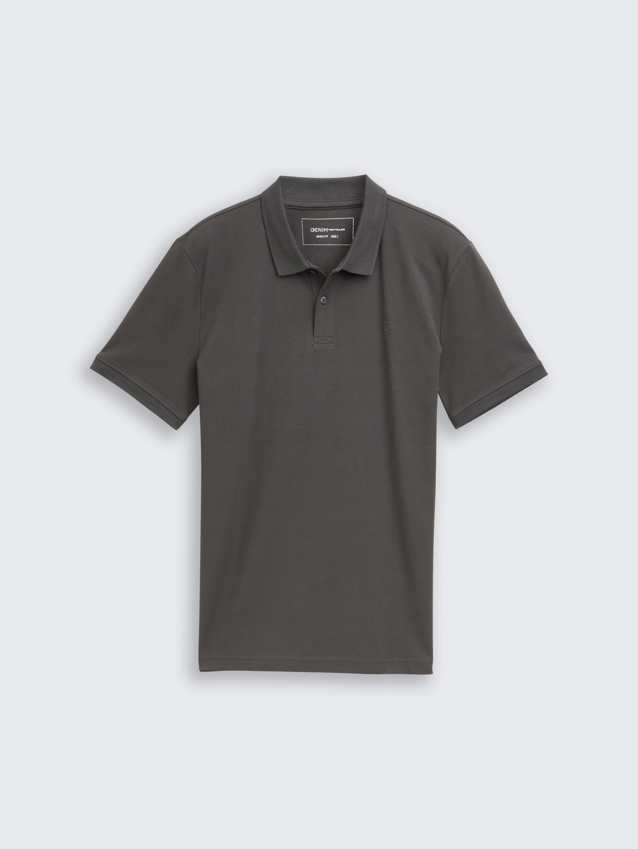 Cotton piqué polo shirt - ash_grey - 
