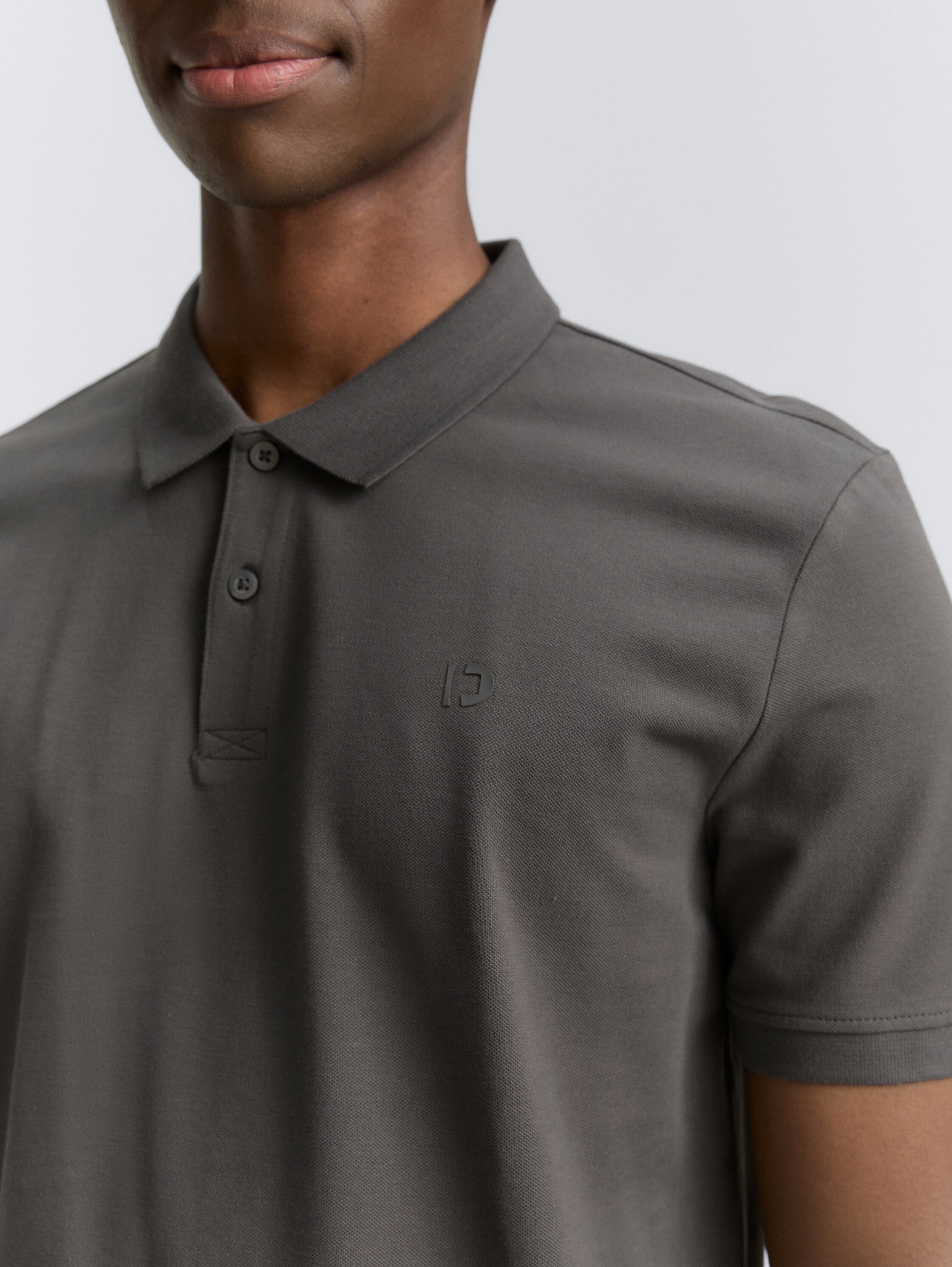 Cotton piqué polo shirt - ash_grey - 