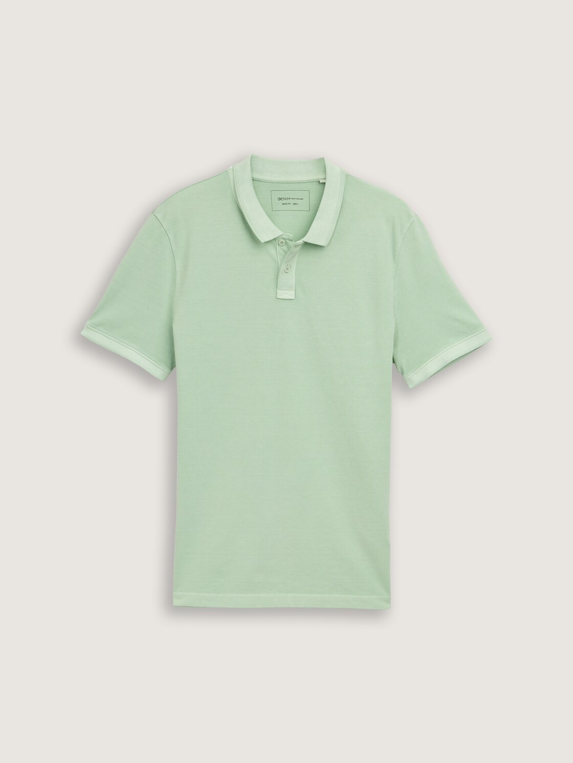 Piqué Poloshirt im Washed Look - Fresh Mint Green