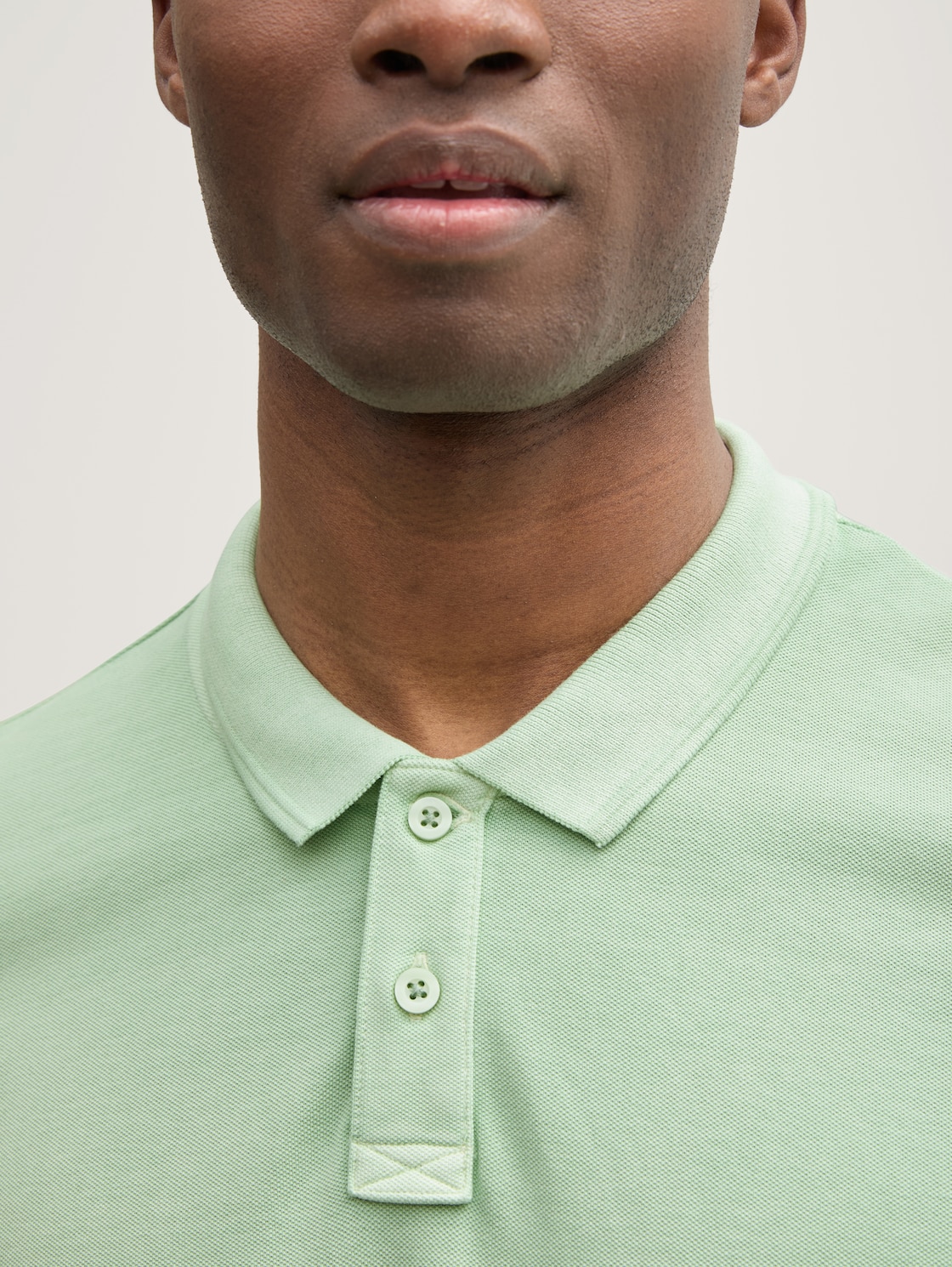 Piqué Poloshirt im Washed Look - Fresh Mint Green