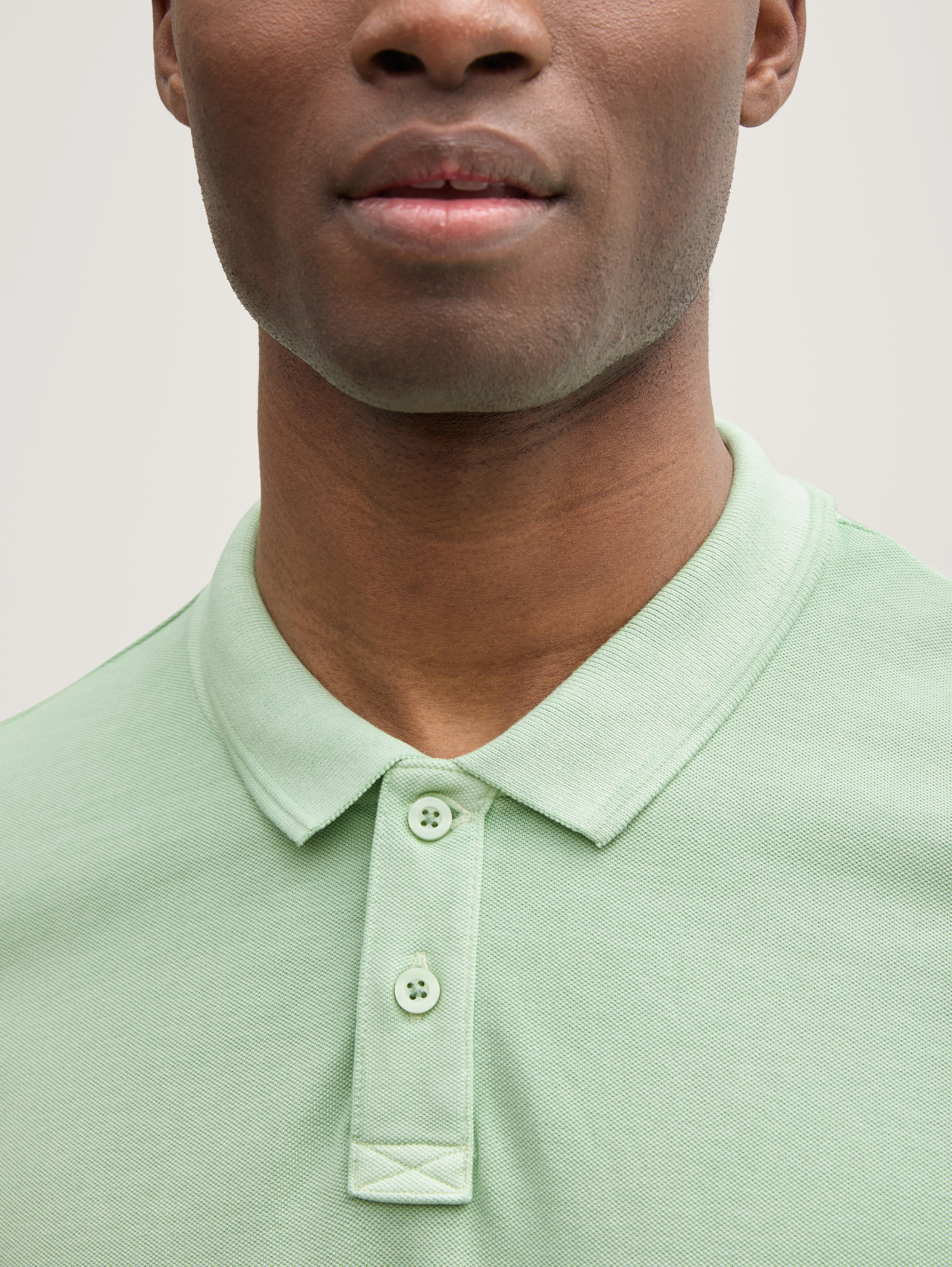Piqué Poloshirt im Washed Look - fresh_mint_green - 