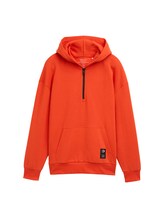 Geselecteerd, Relaxed fit hoodie sweatshirt met rits door Tom Tailor, oranje