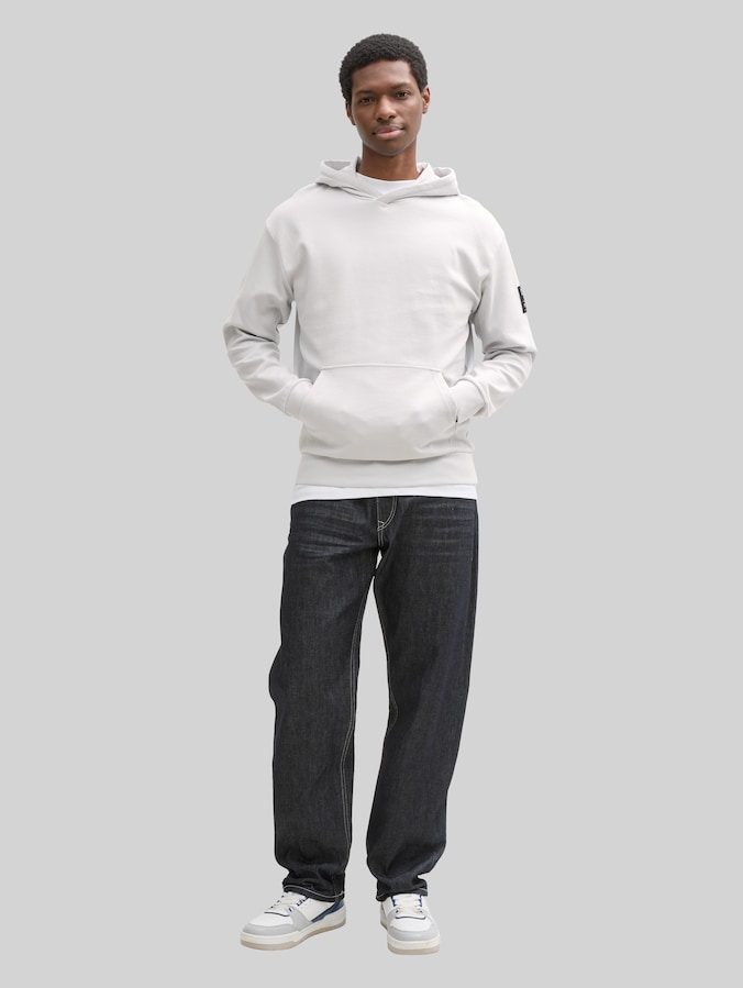 Hoodie Sweatshirt von Denim Male, Chalk Grey