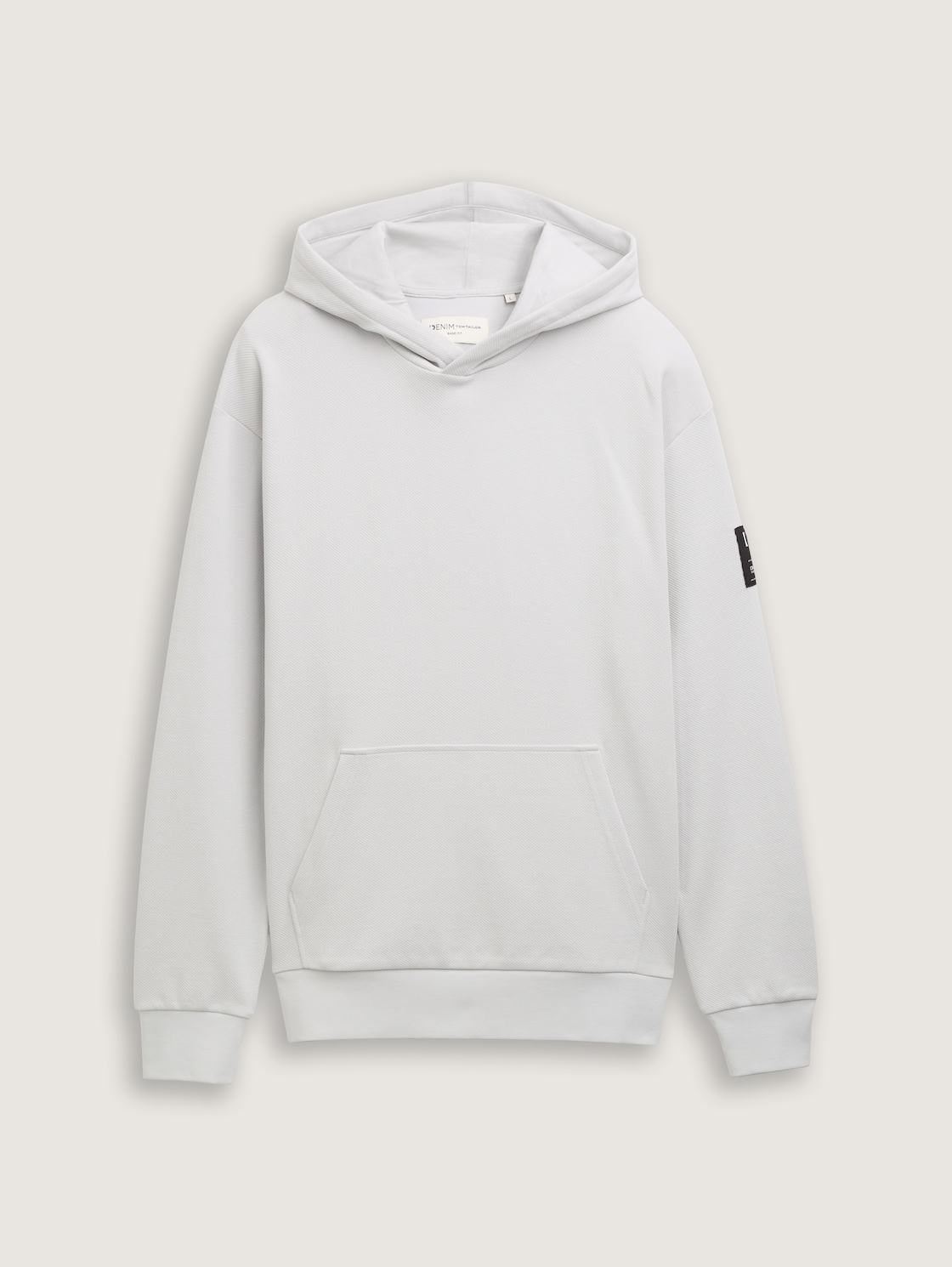 Hoodie Sweatshirt - Chalk Grey - Vorder-Produkt-Ansicht