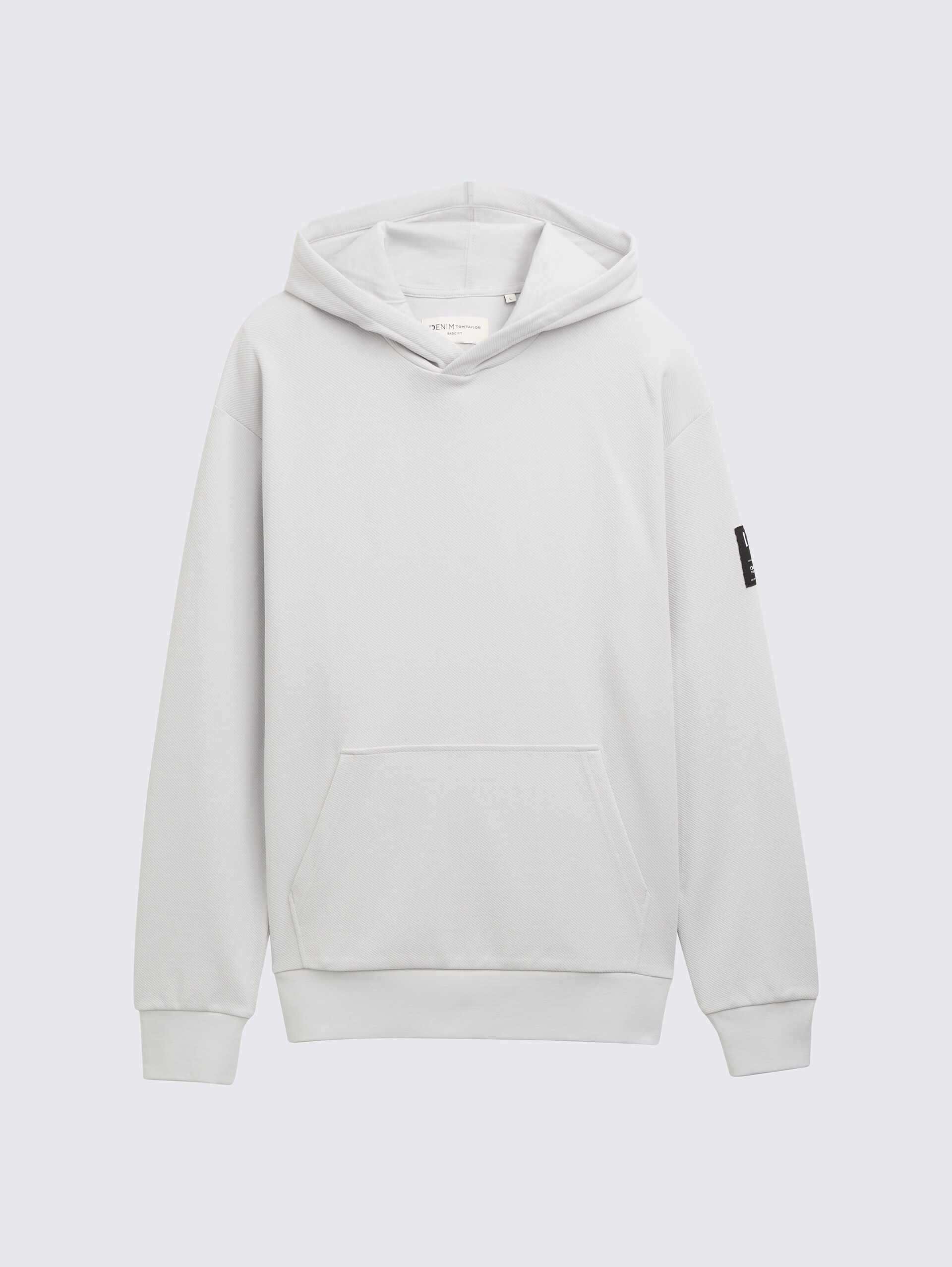 Hoodie Sweatshirt - Chalk Grey - Vorder-Produkt-Ansicht