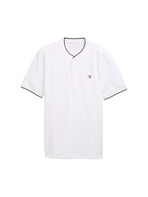 Geselecteerd, Polo met bomberkraag door Tom Tailor, wit