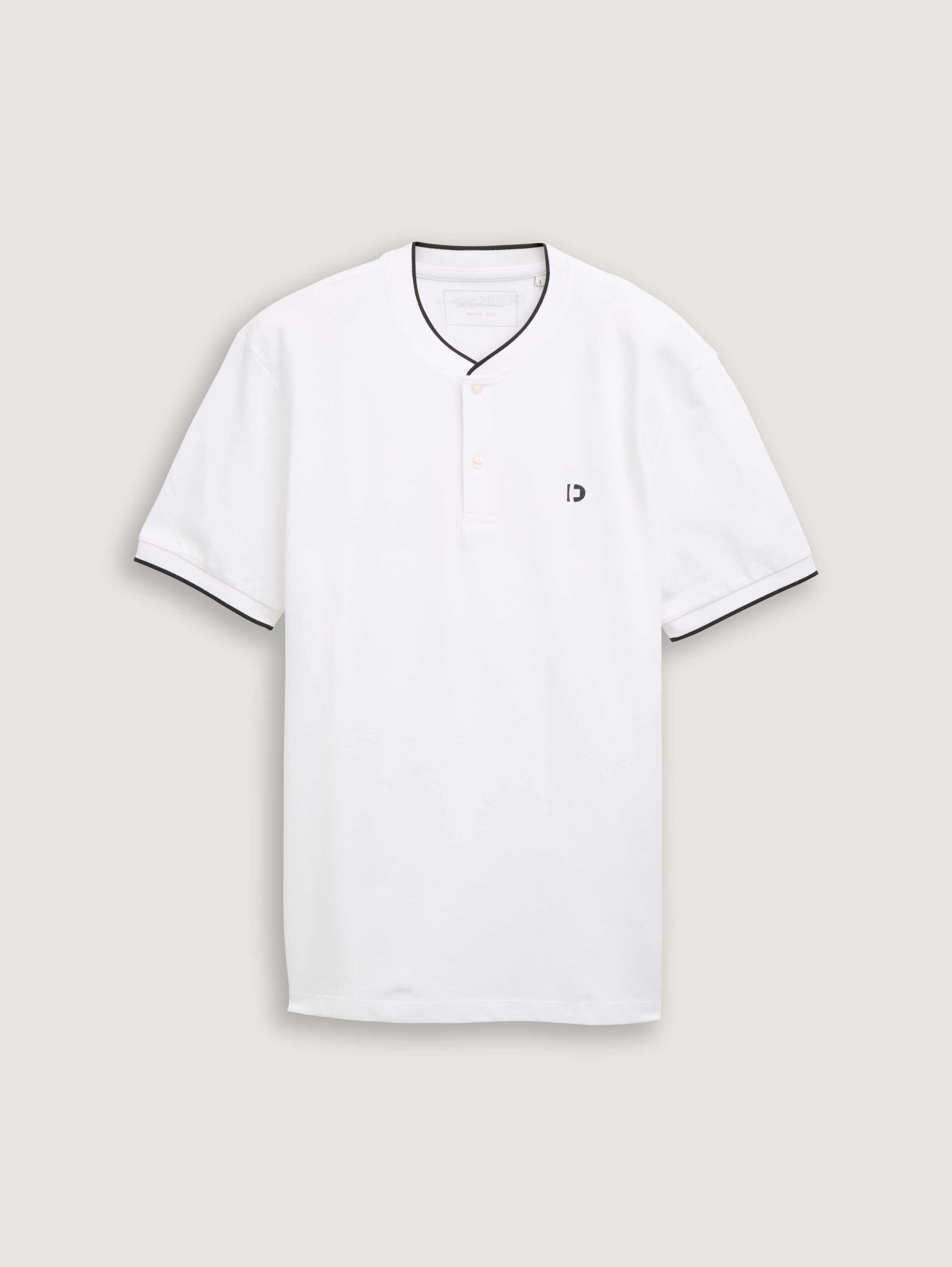 Poloshirt mit Bomberkragen - white - 