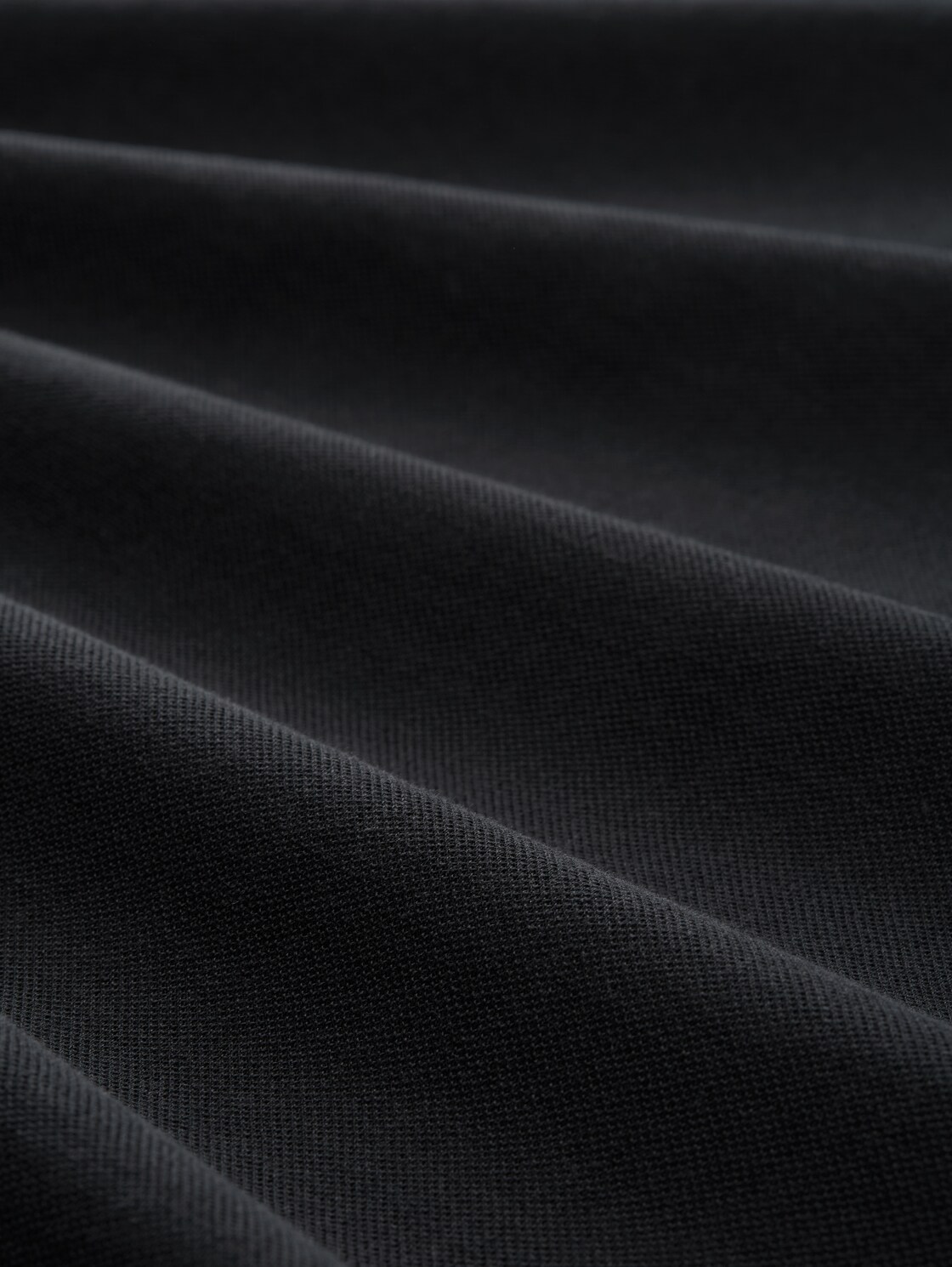 Poloshirt mit Bomberkragen - Black