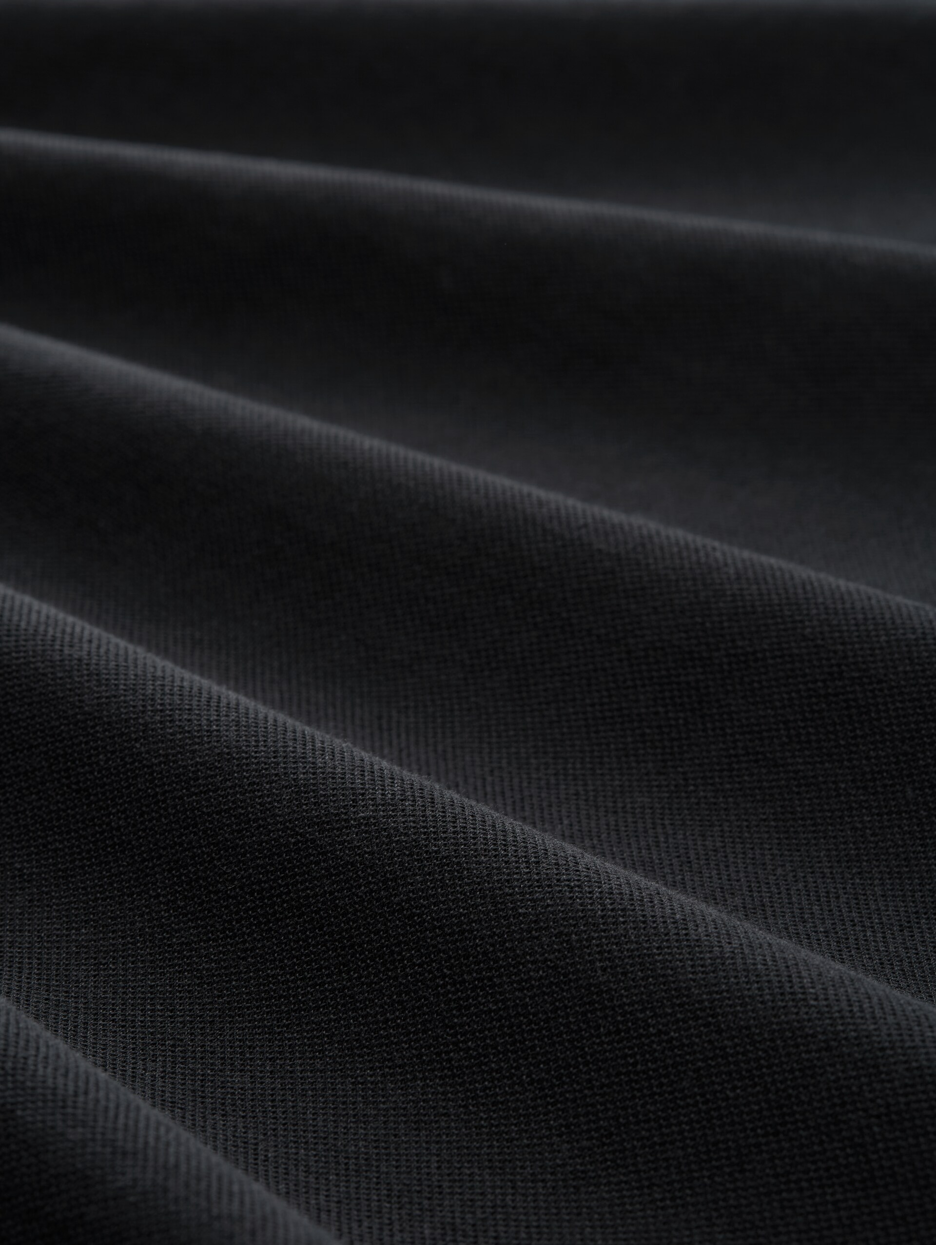 Poloshirt mit Bomberkragen - Black