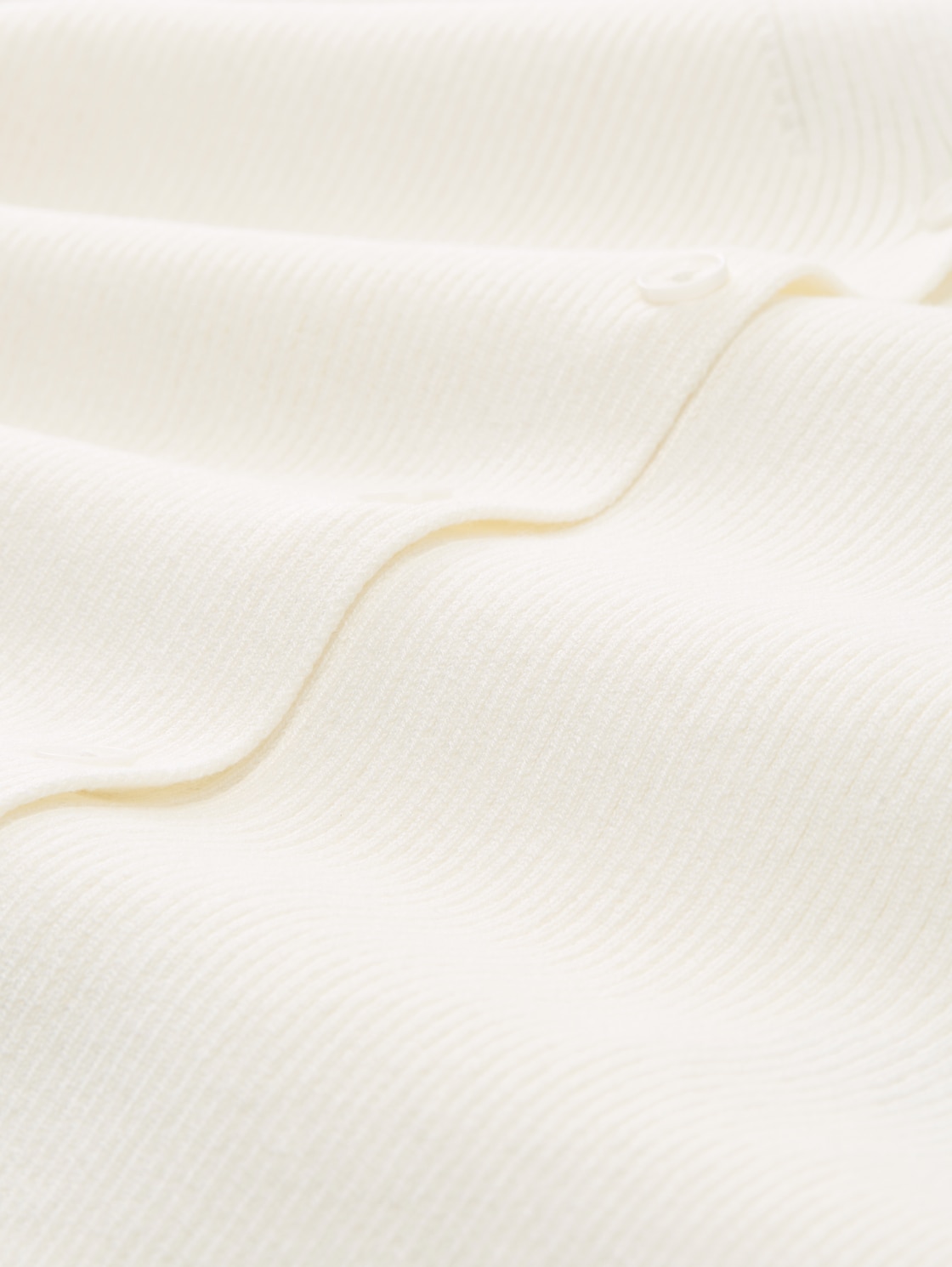 Ripp Cardigan mit Ärmelschlitzen - off white - Material-Ansicht