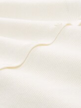 Ripp Cardigan mit Ärmelschlitzen - off white - Material-Ansicht