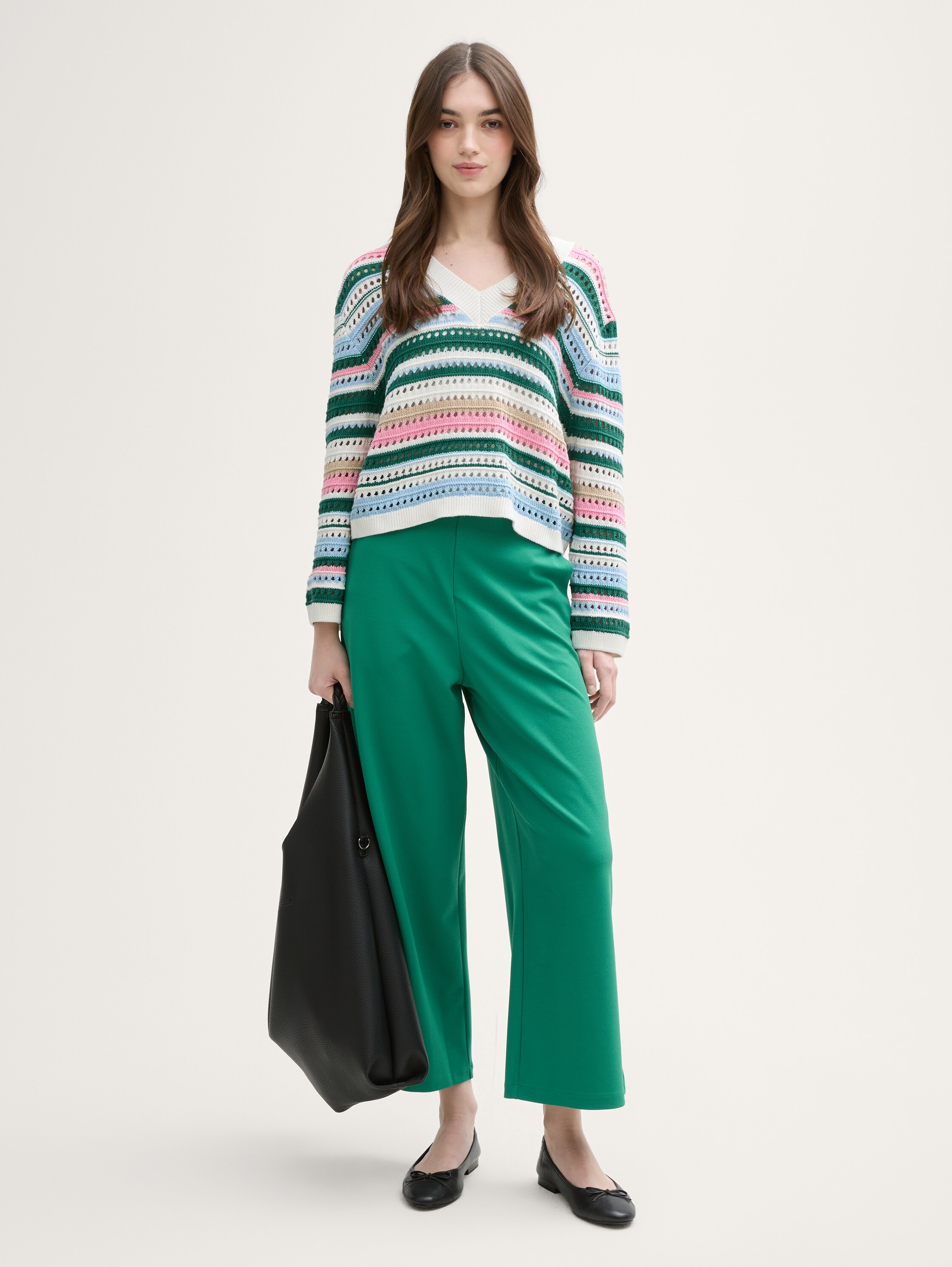 Relaxed Fit Strickpullover - multicolor_stripe - 