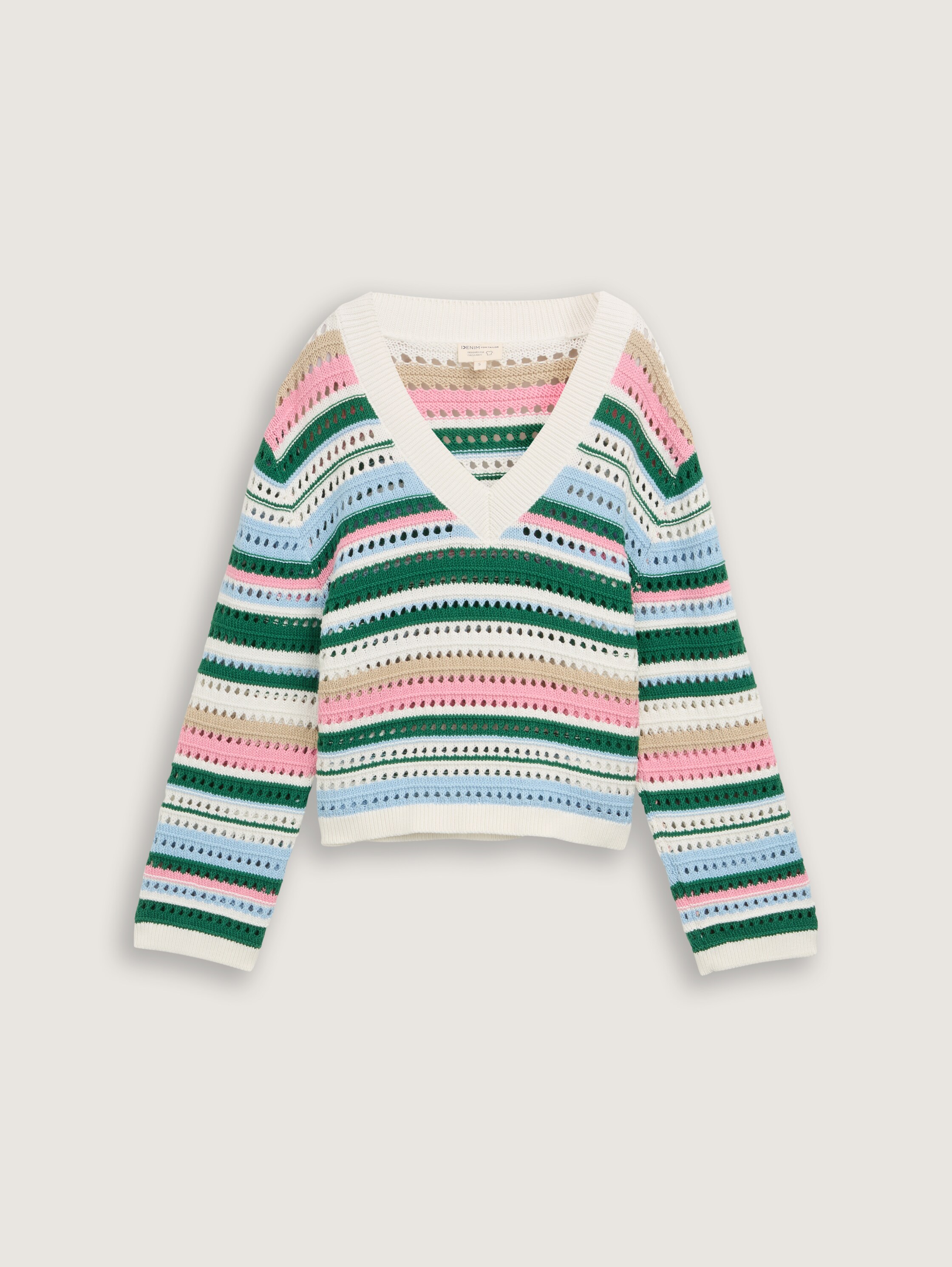 Relaxed Fit Strickpullover - multicolor_stripe - 