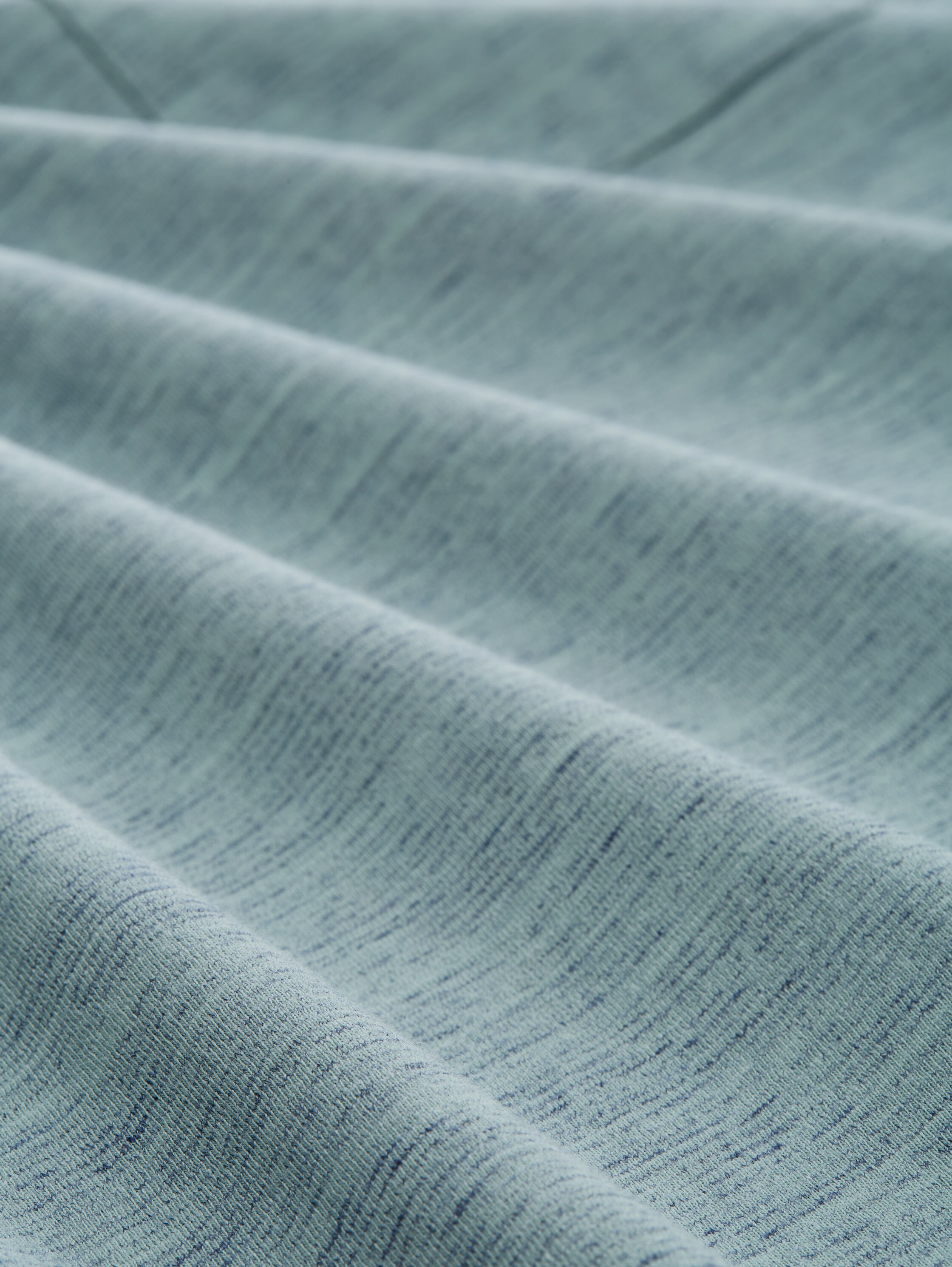 T-shirt met borstzak - grey mint navy injected - Materiaalweergave