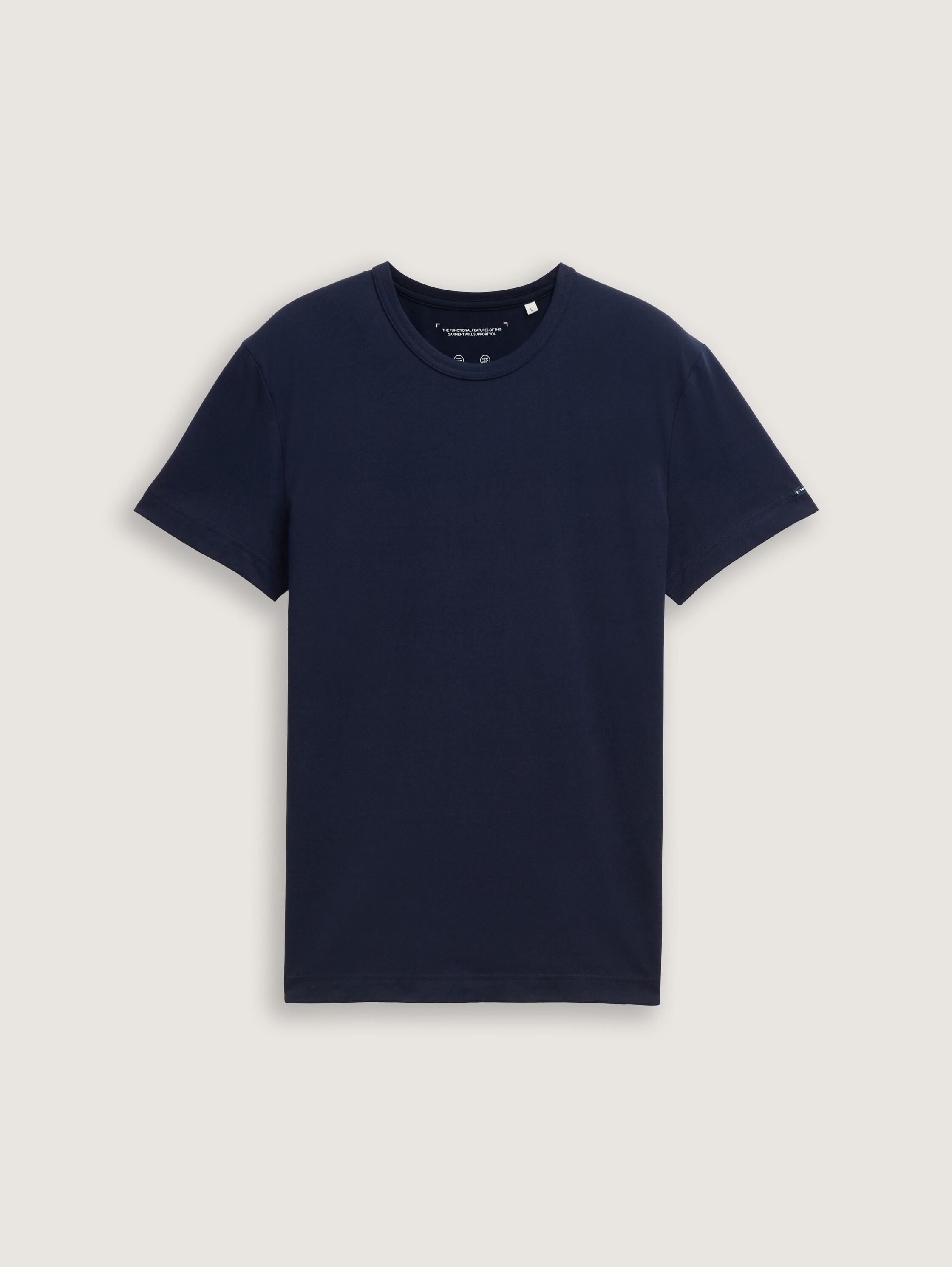 Slim fit T-shirt with stretch - sky_captain_blue_1 - 