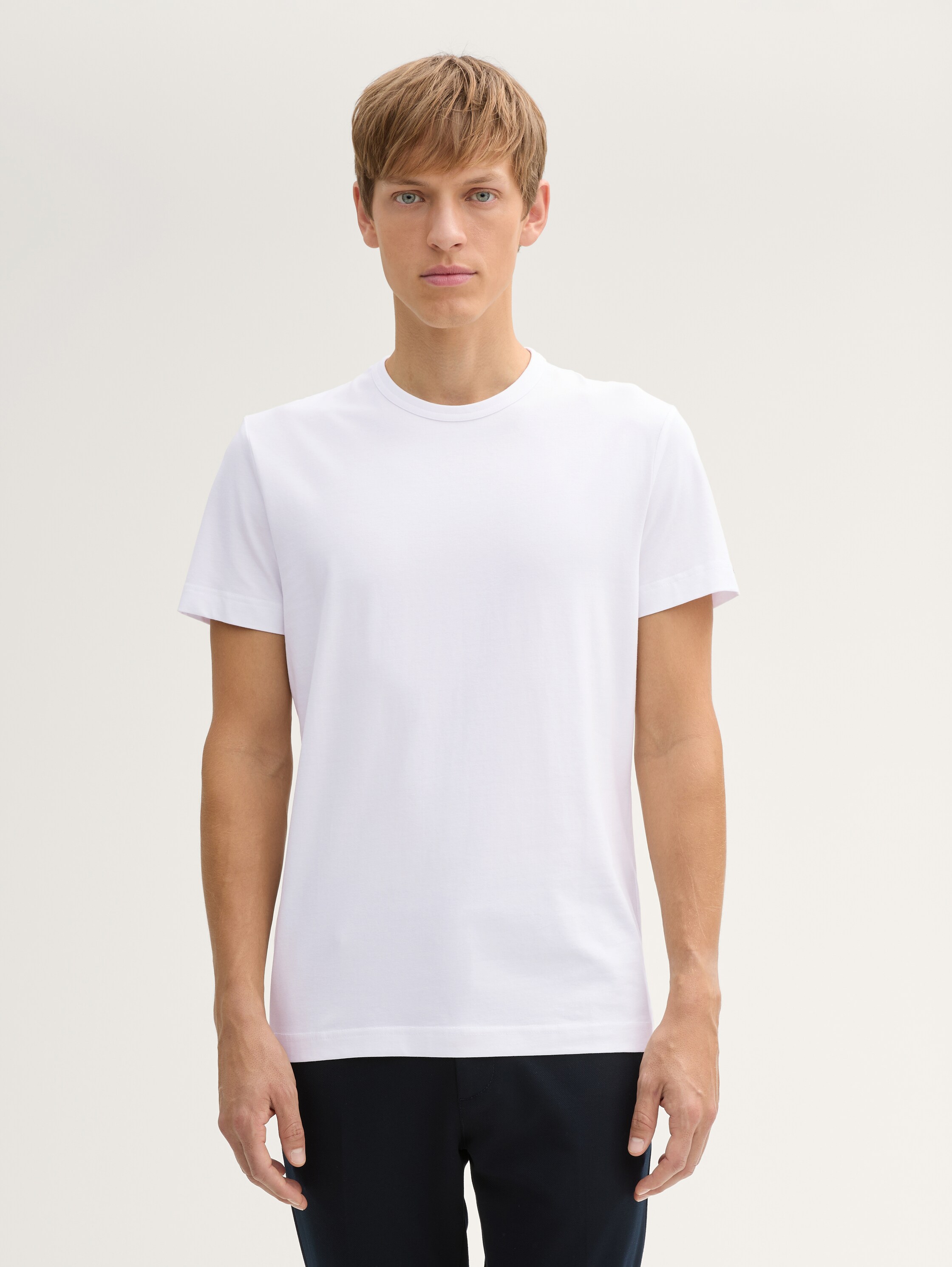 Slim Fit T-Shirt mit Stretch-Anteil - white - 