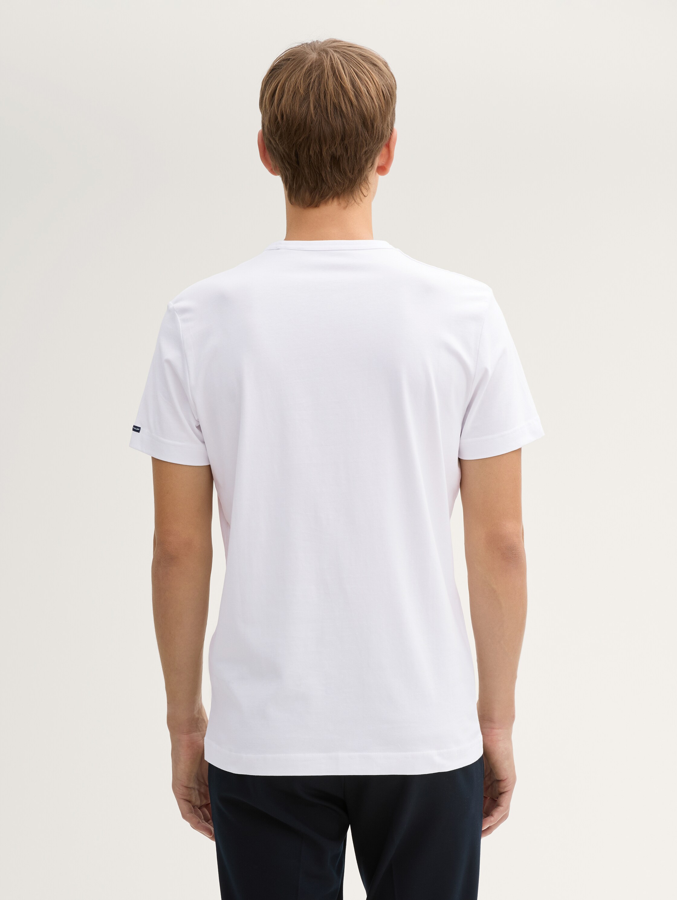 Slim Fit T-Shirt mit Stretch-Anteil - white - 