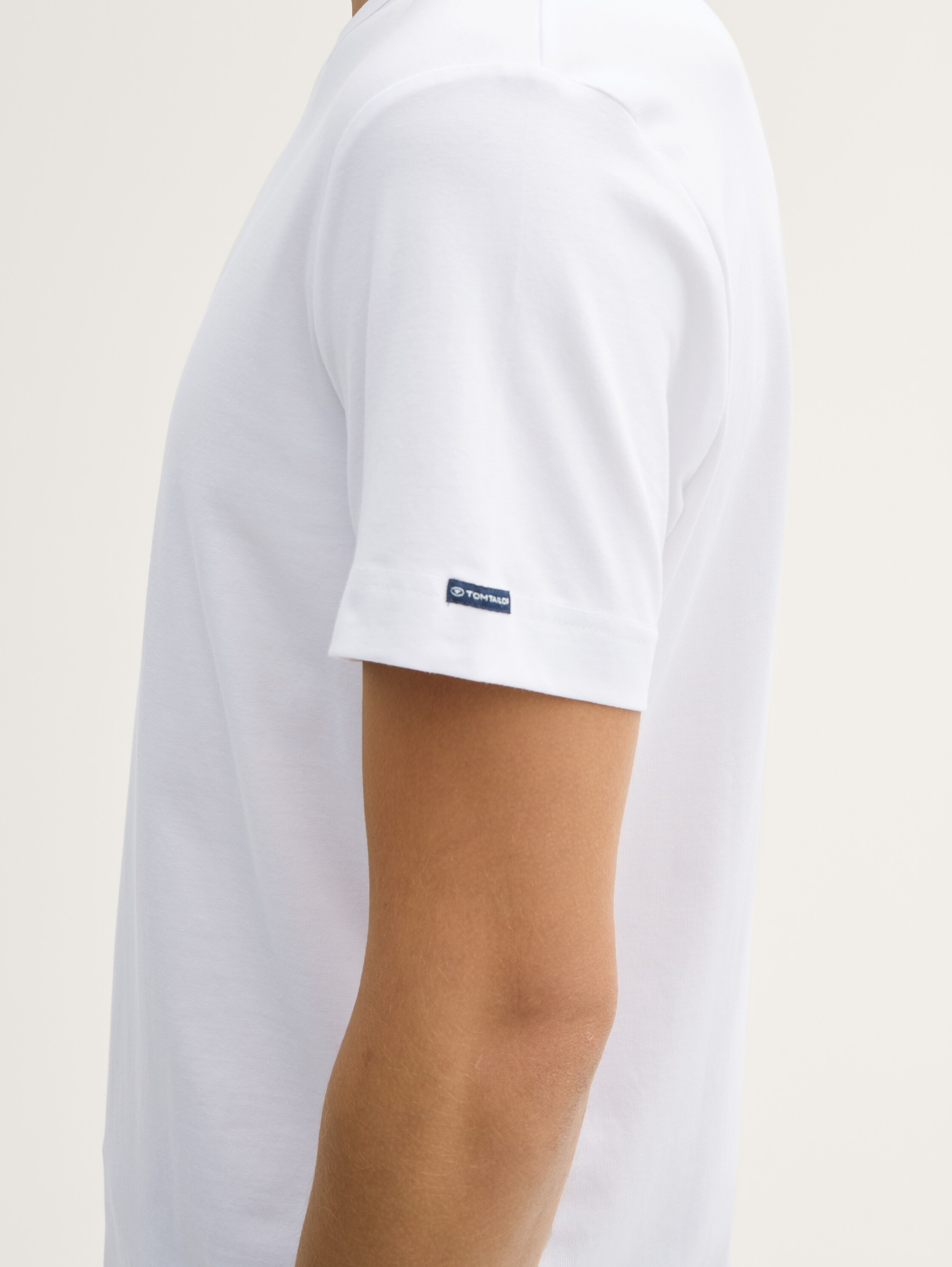 Slim Fit T-Shirt mit Stretch-Anteil - white - 