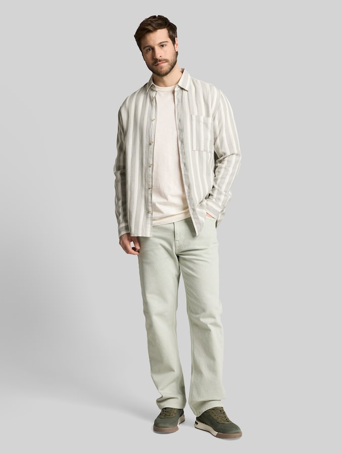 T-shirt basique en coton par Men, Gardenia White