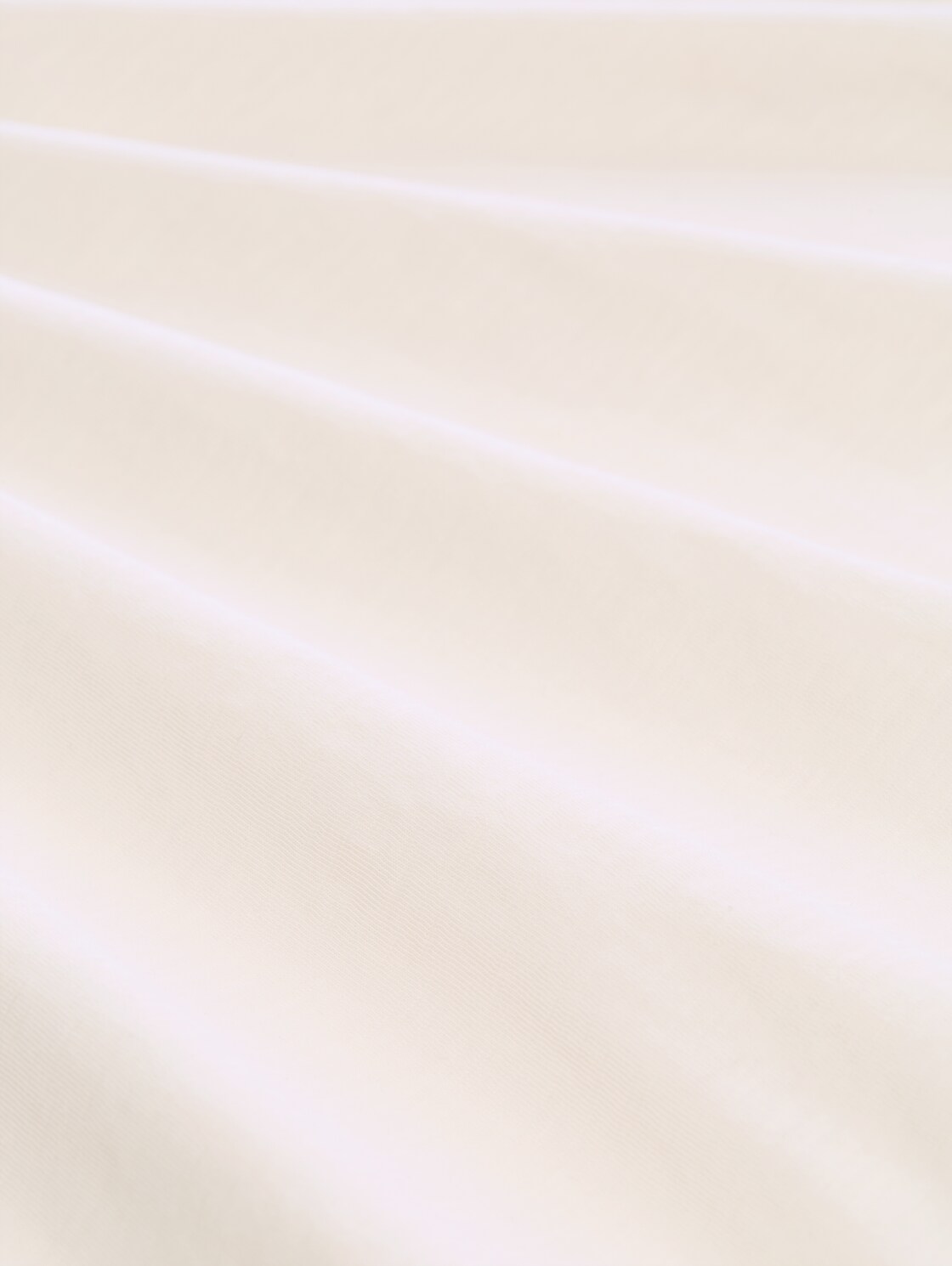 Basic T-Shirt aus Baumwolle - Gardenia White - Material-Ansicht