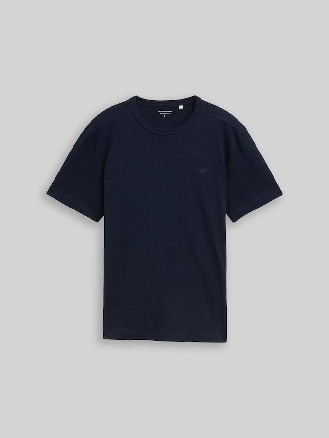 T-shirt basique en coton par Men, sky captain blue