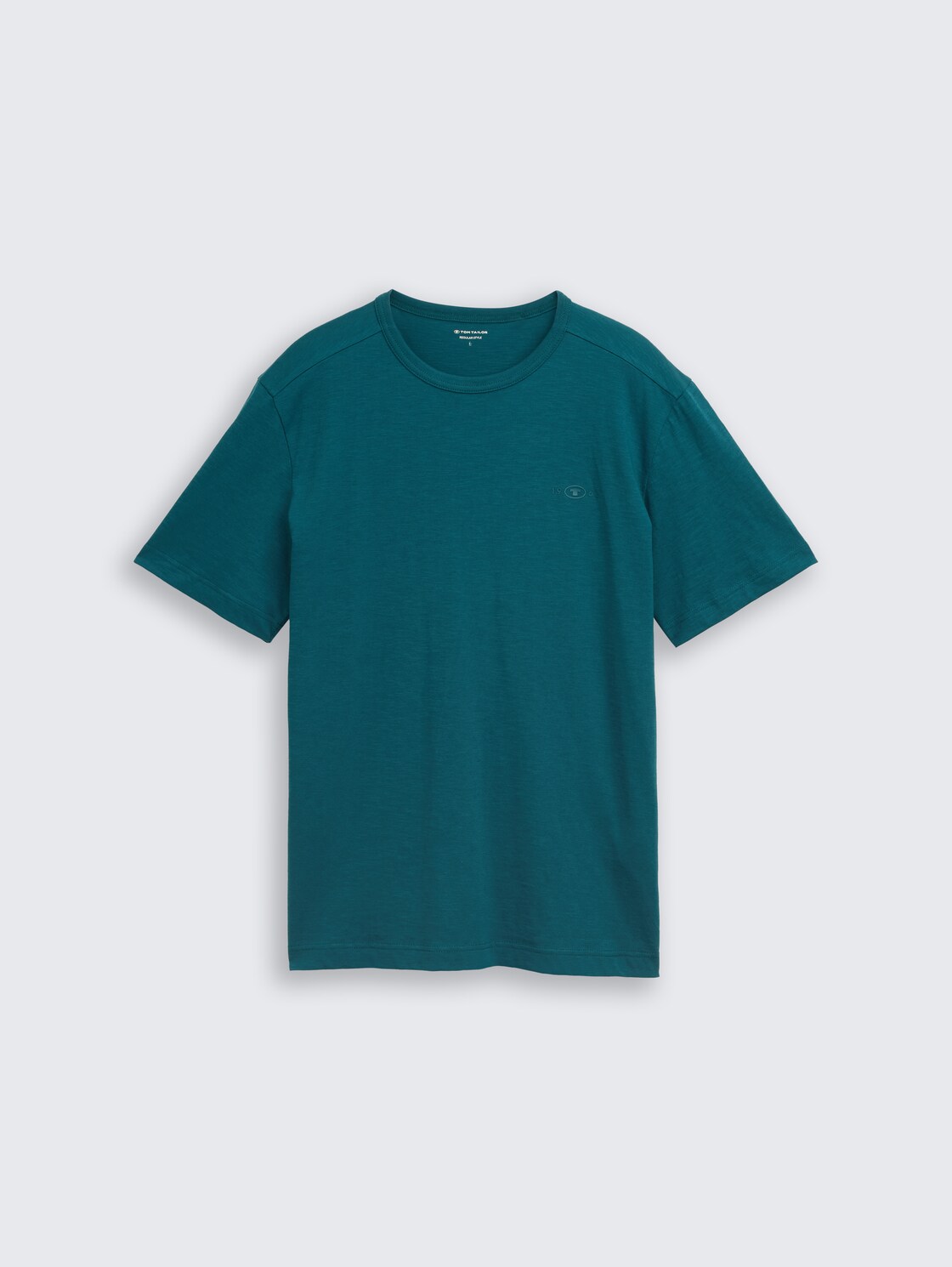 Basic T-Shirt aus Baumwolle - Deep Meadow Green - Vorder-Produkt-Ansicht