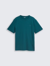 T-shirt basique en coton - Deep Meadow Green - Vue de face du produit