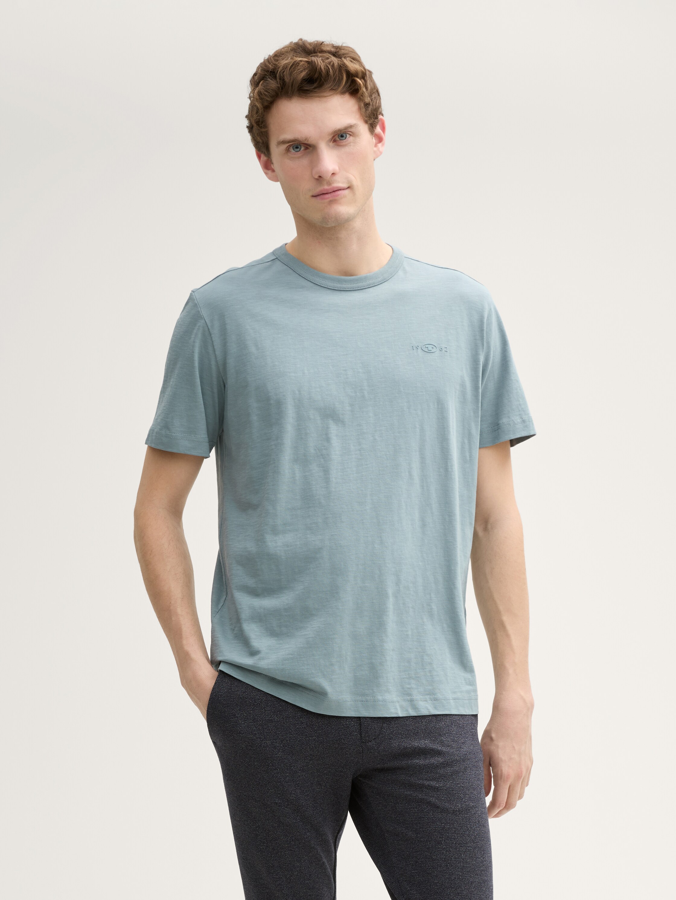Basic T-Shirt aus Baumwolle - 1