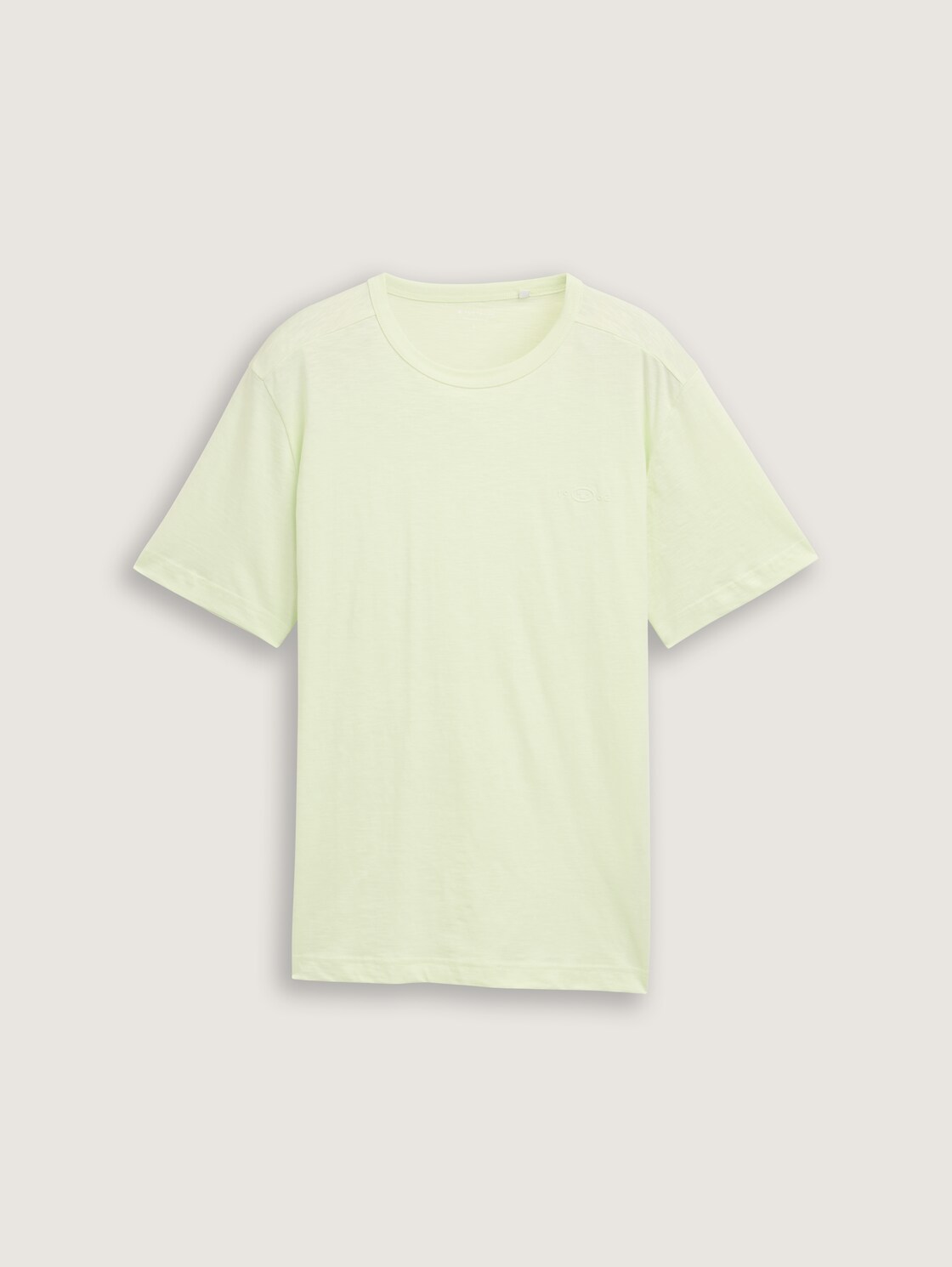 Basic T-Shirt aus Baumwolle - lime cream green - Vorder-Produkt-Ansicht