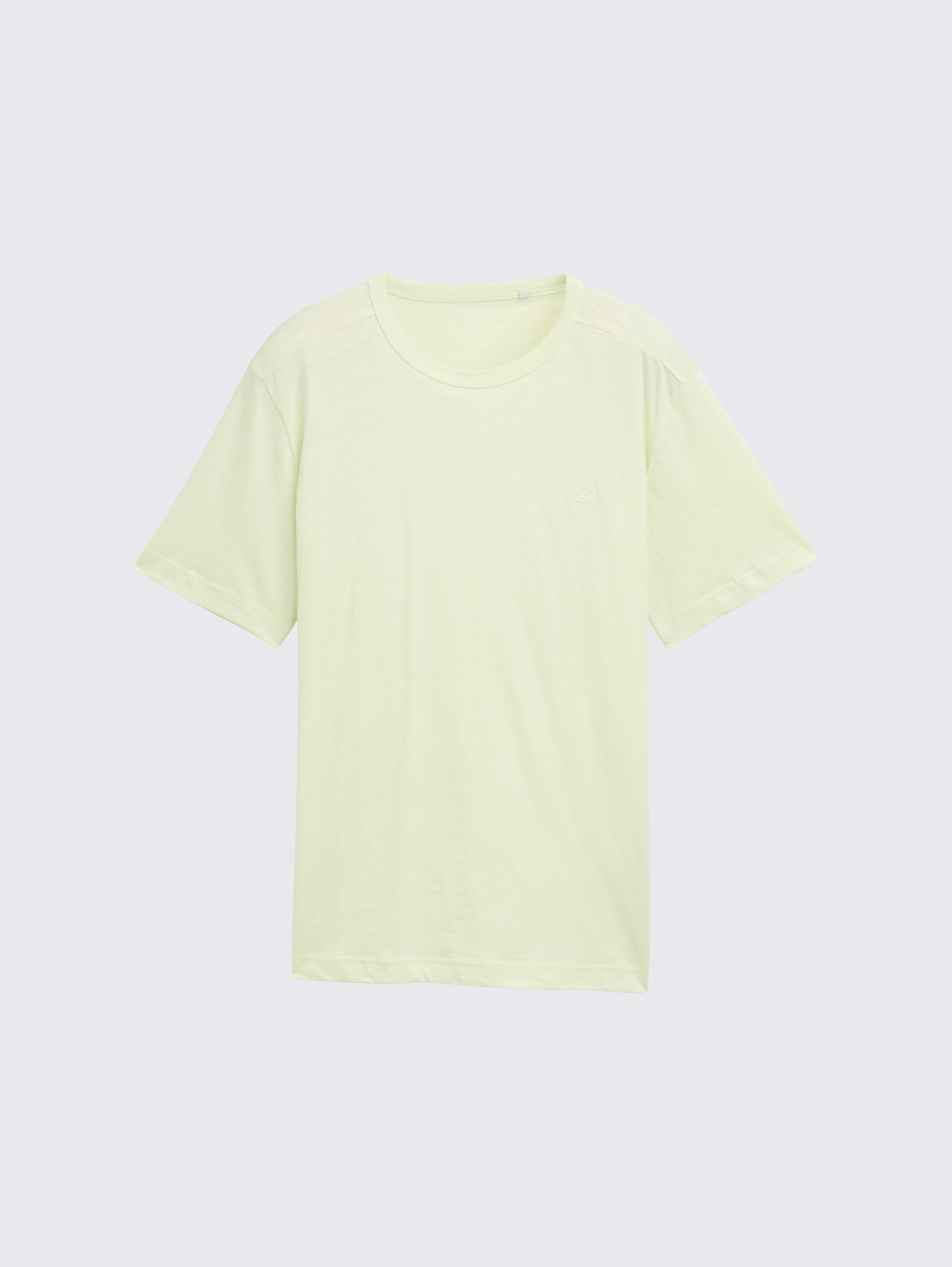 Basic T-Shirt aus Baumwolle - lime cream green - Vorder-Produkt-Ansicht