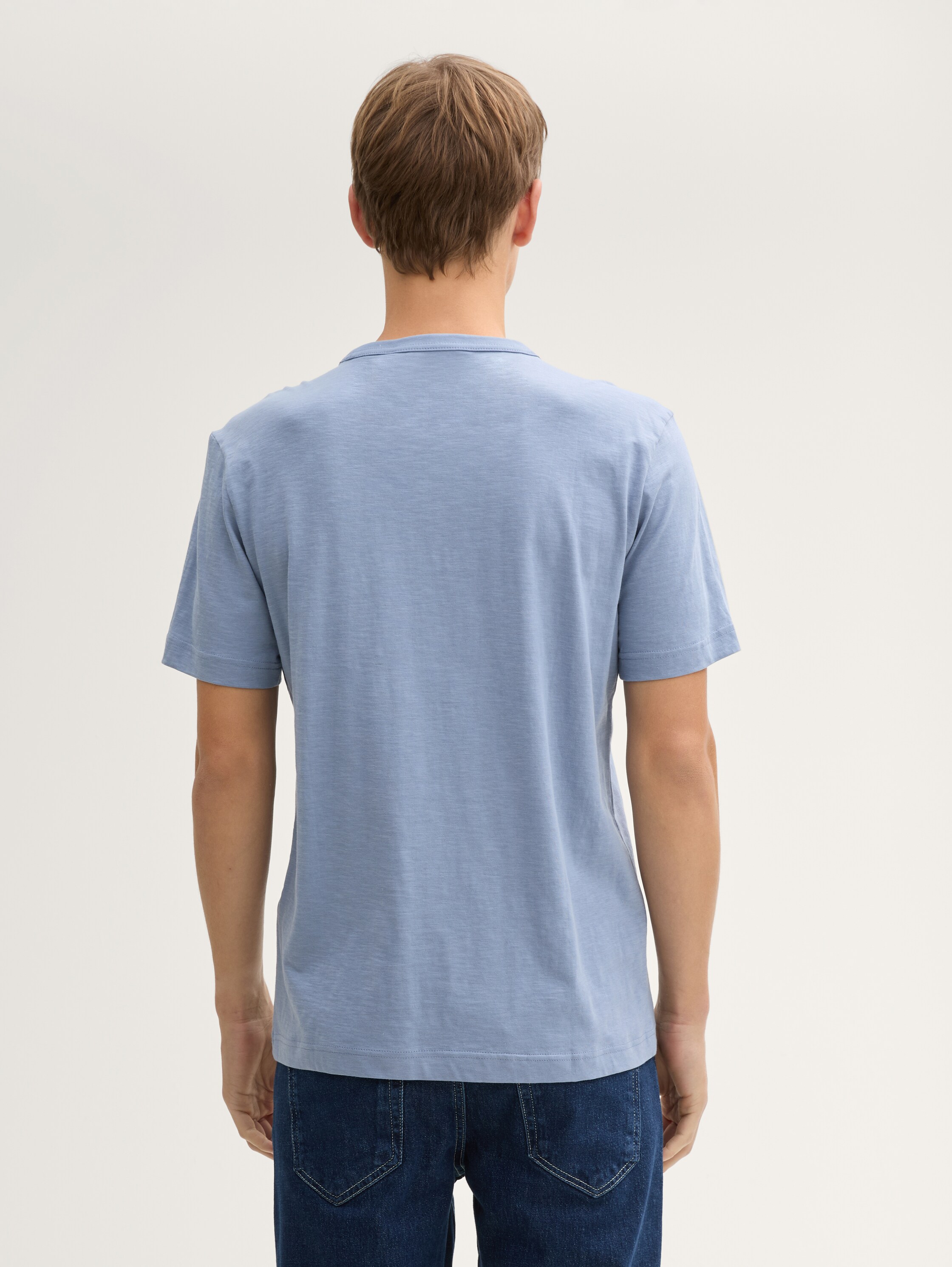 Basic T-Shirt aus Baumwolle - 3