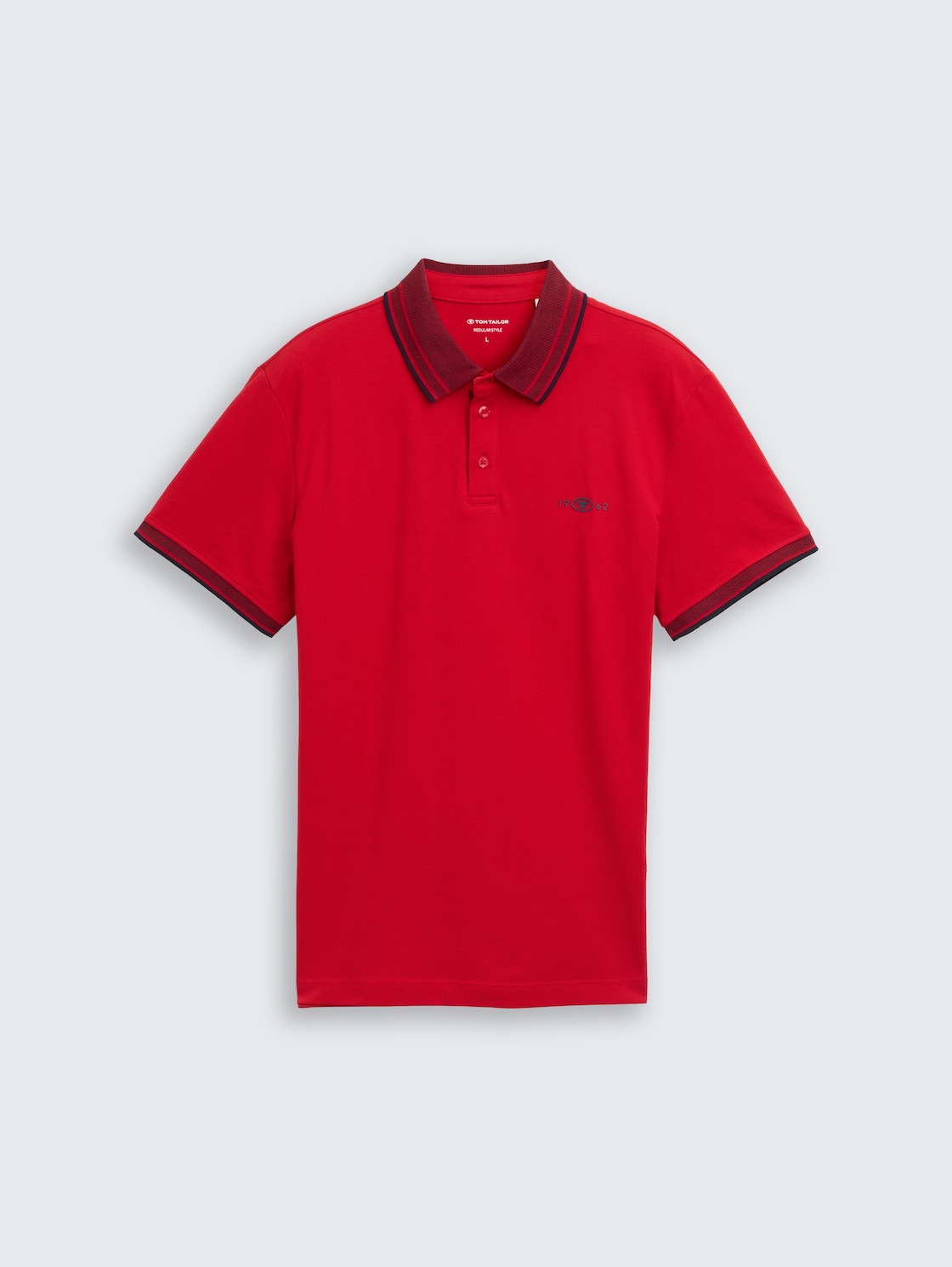 Piqué Poloshirt mit Stretch - Samba Red
