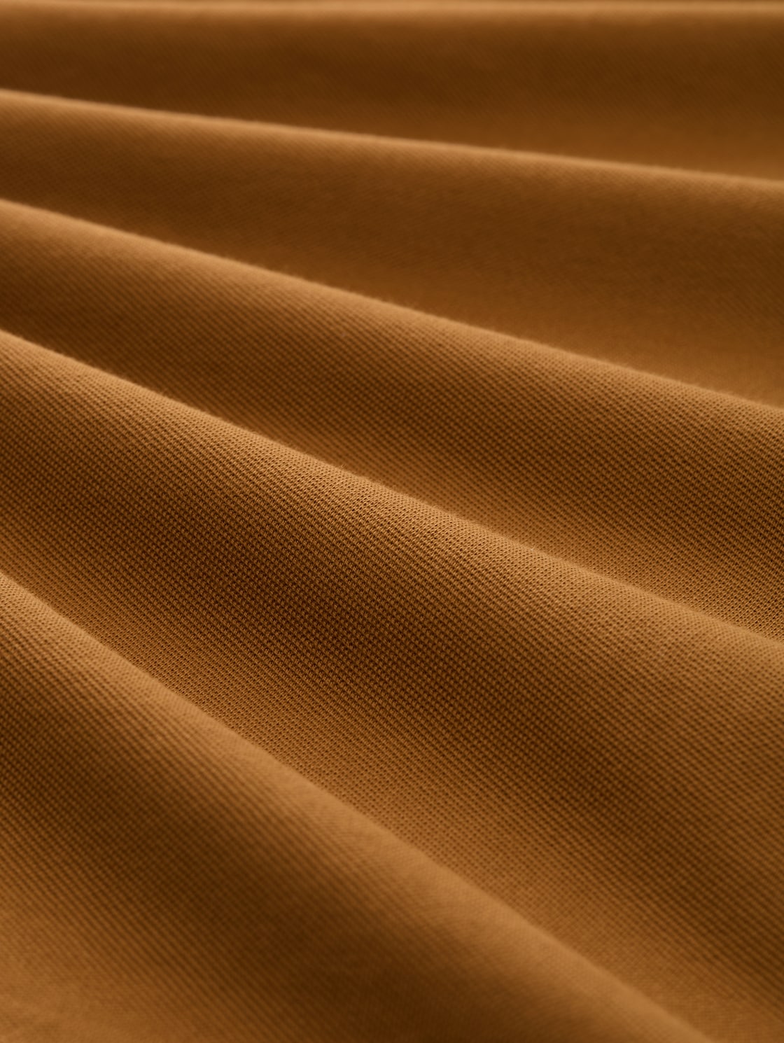 Piqué Poloshirt mit Stretch - deep cognac