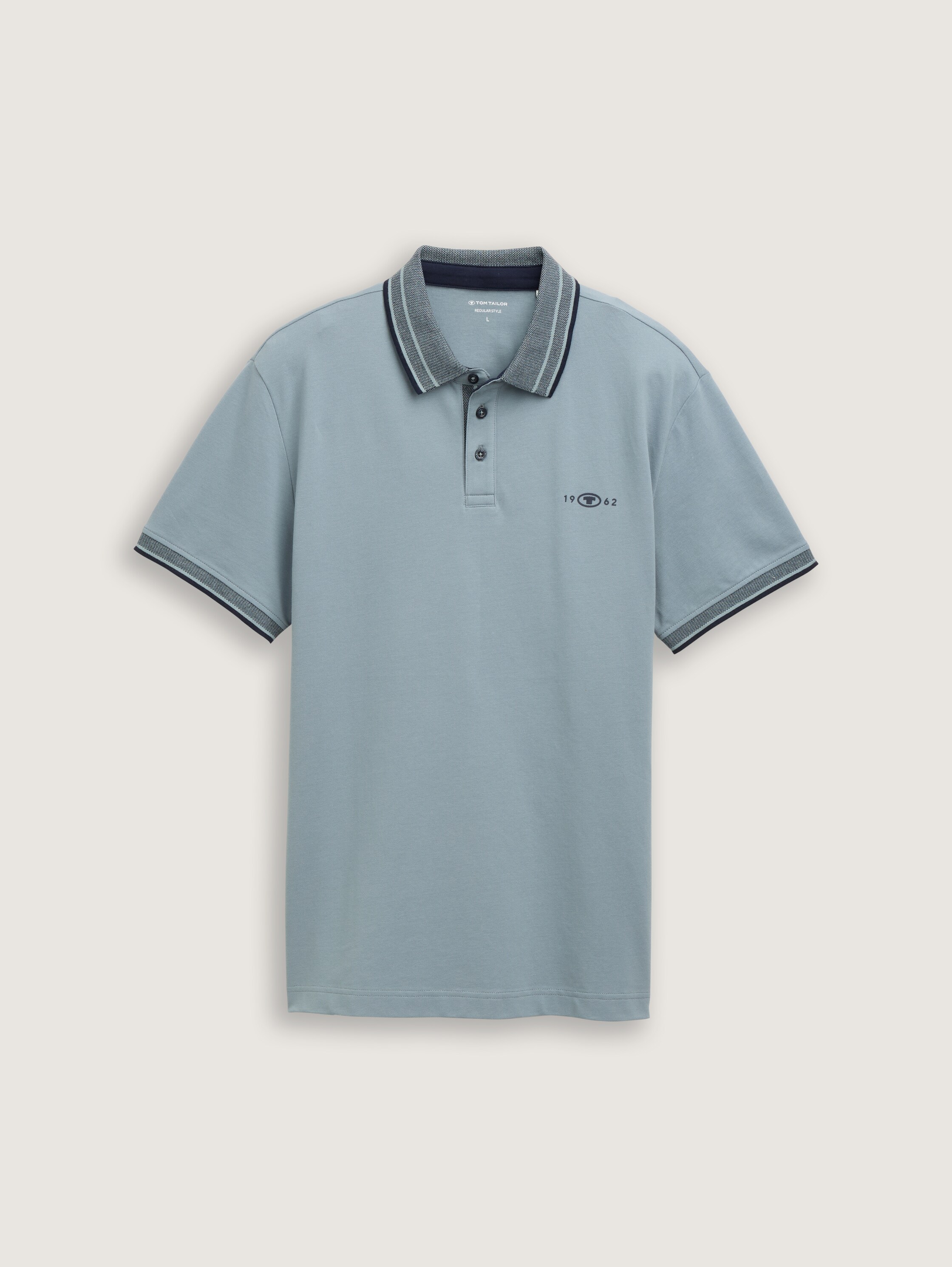 Piqué Poloshirt mit Stretch - grey_mint - 