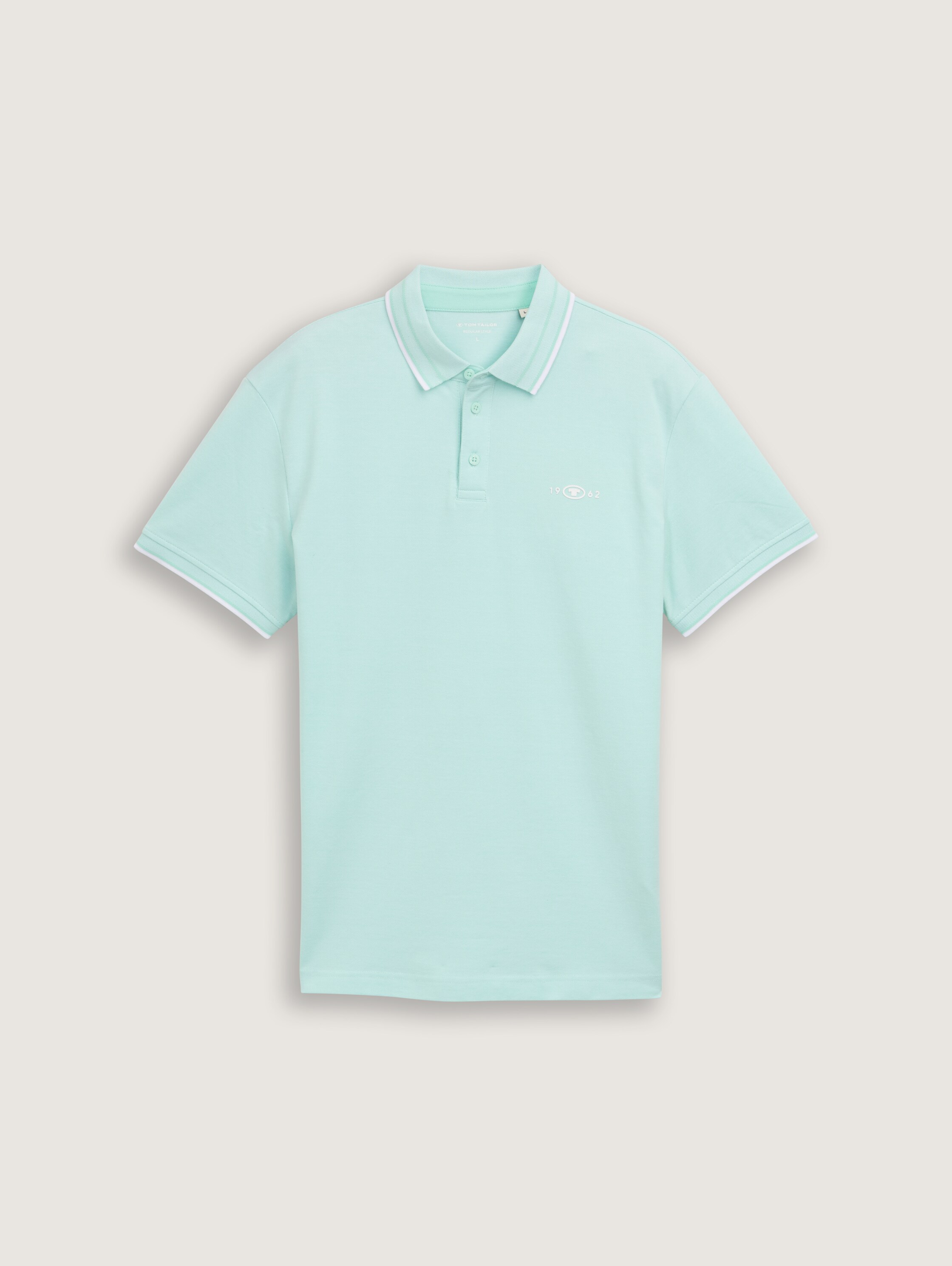 Piqué Poloshirt mit Stretch - mint_white_two_tone_pique - 