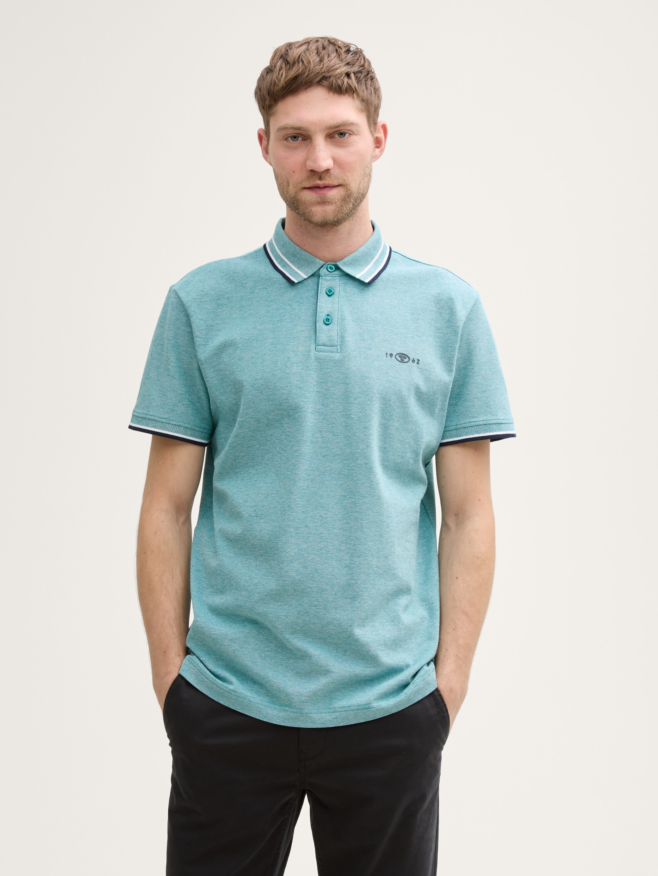 Piqué Poloshirt mit Stretch - 2