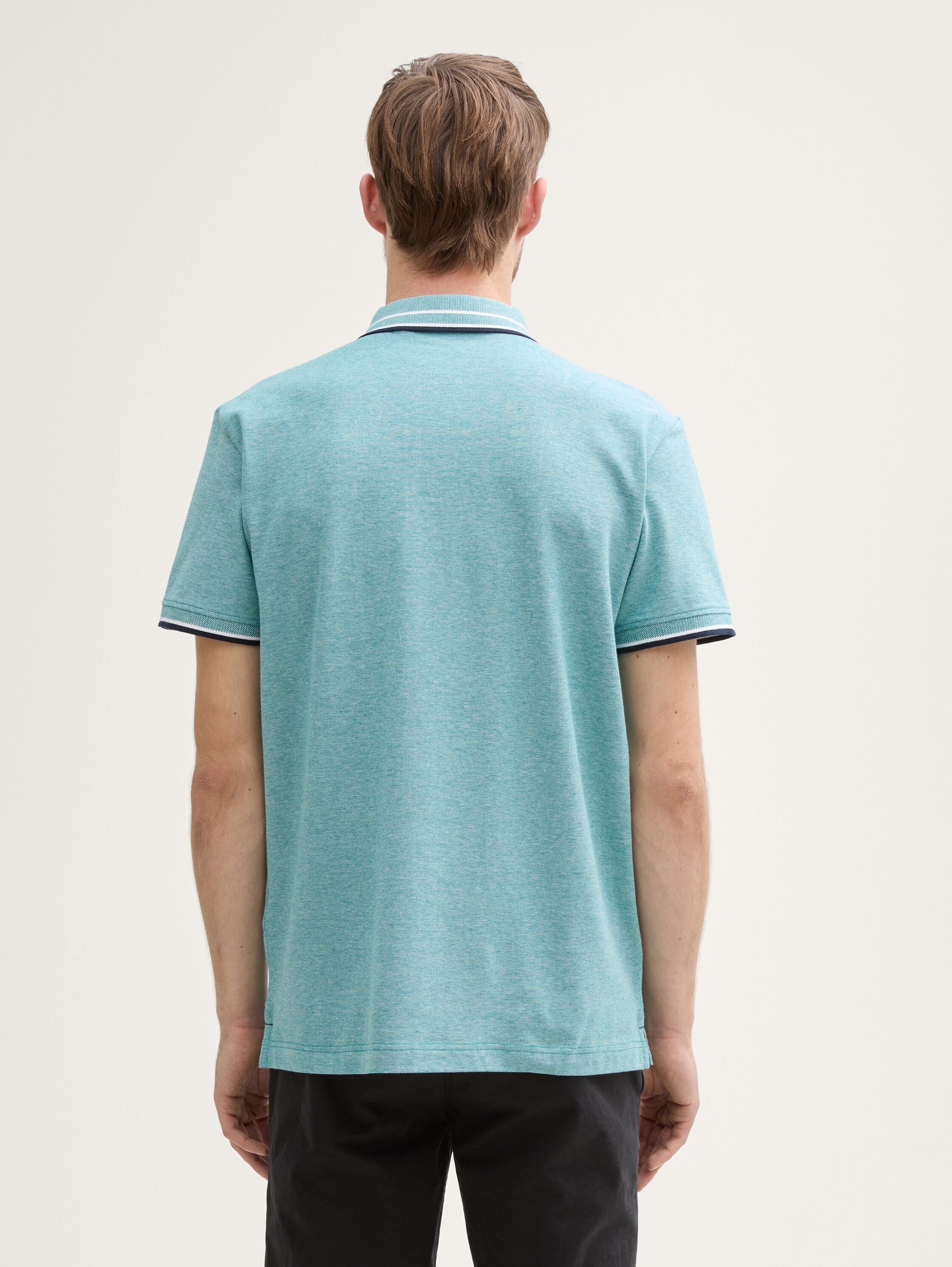 Piqué Poloshirt mit Stretch - 3