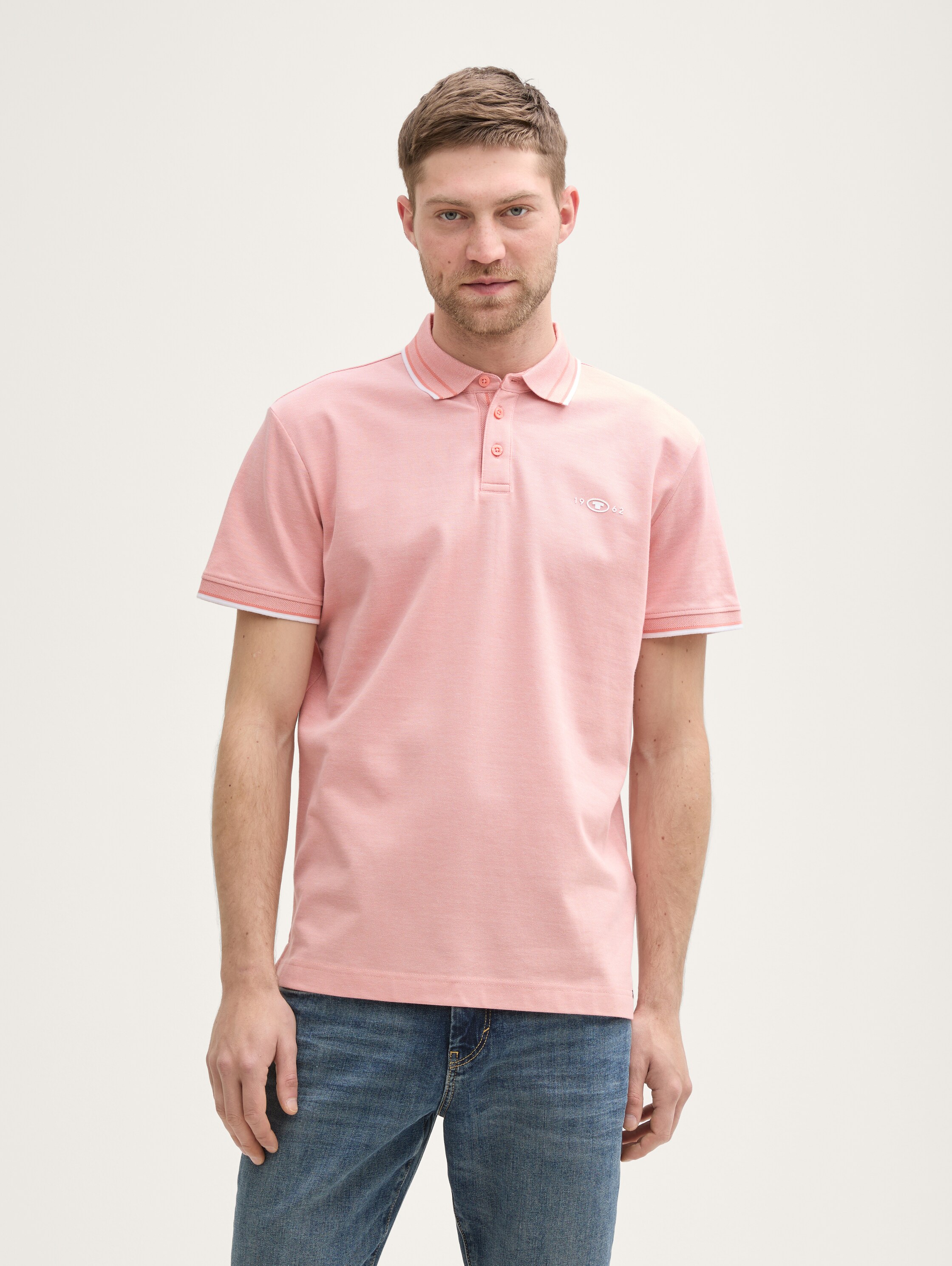 Piqué Poloshirt mit Stretch - 1