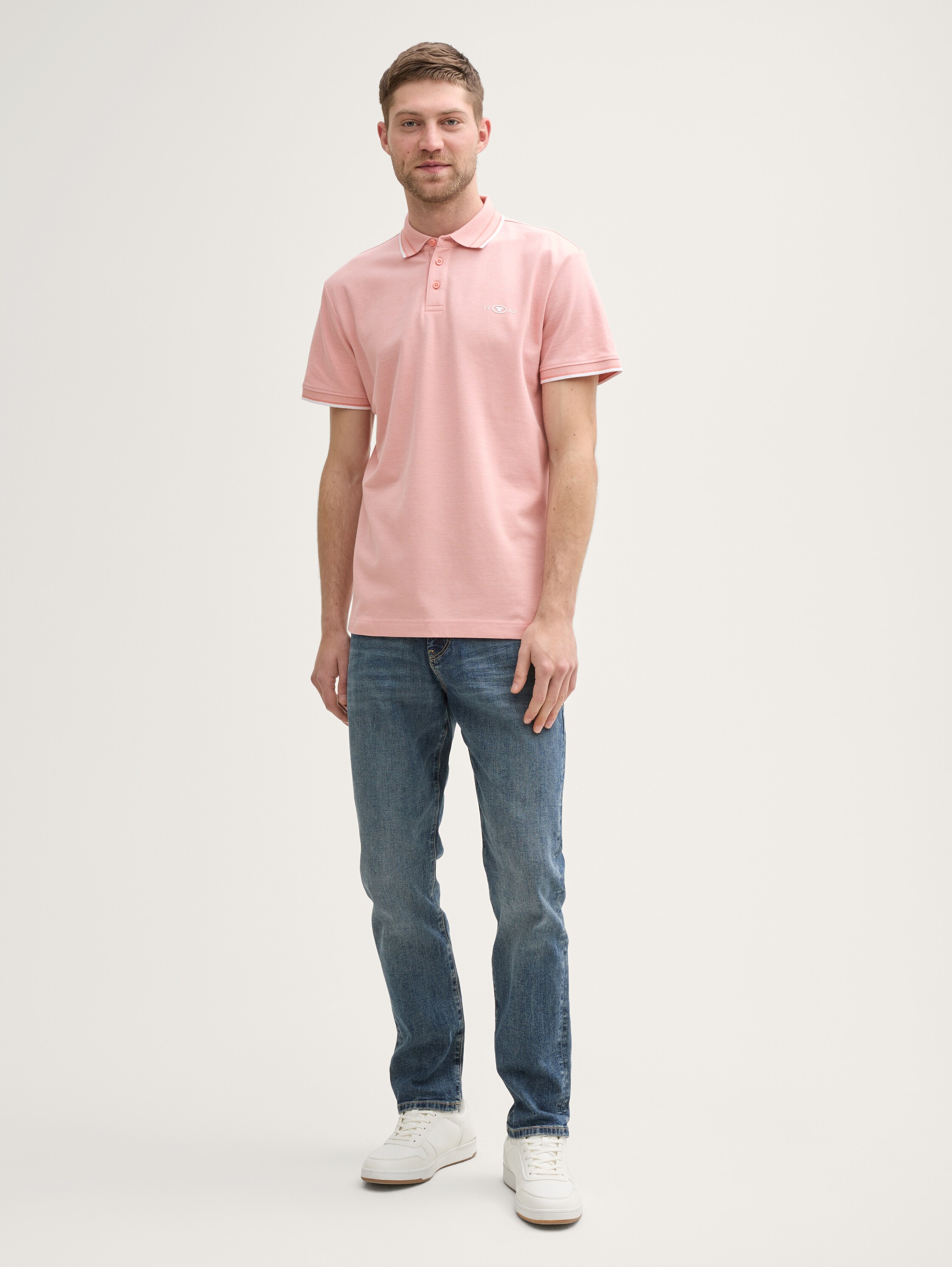 Piqué Poloshirt mit Stretch - 0
