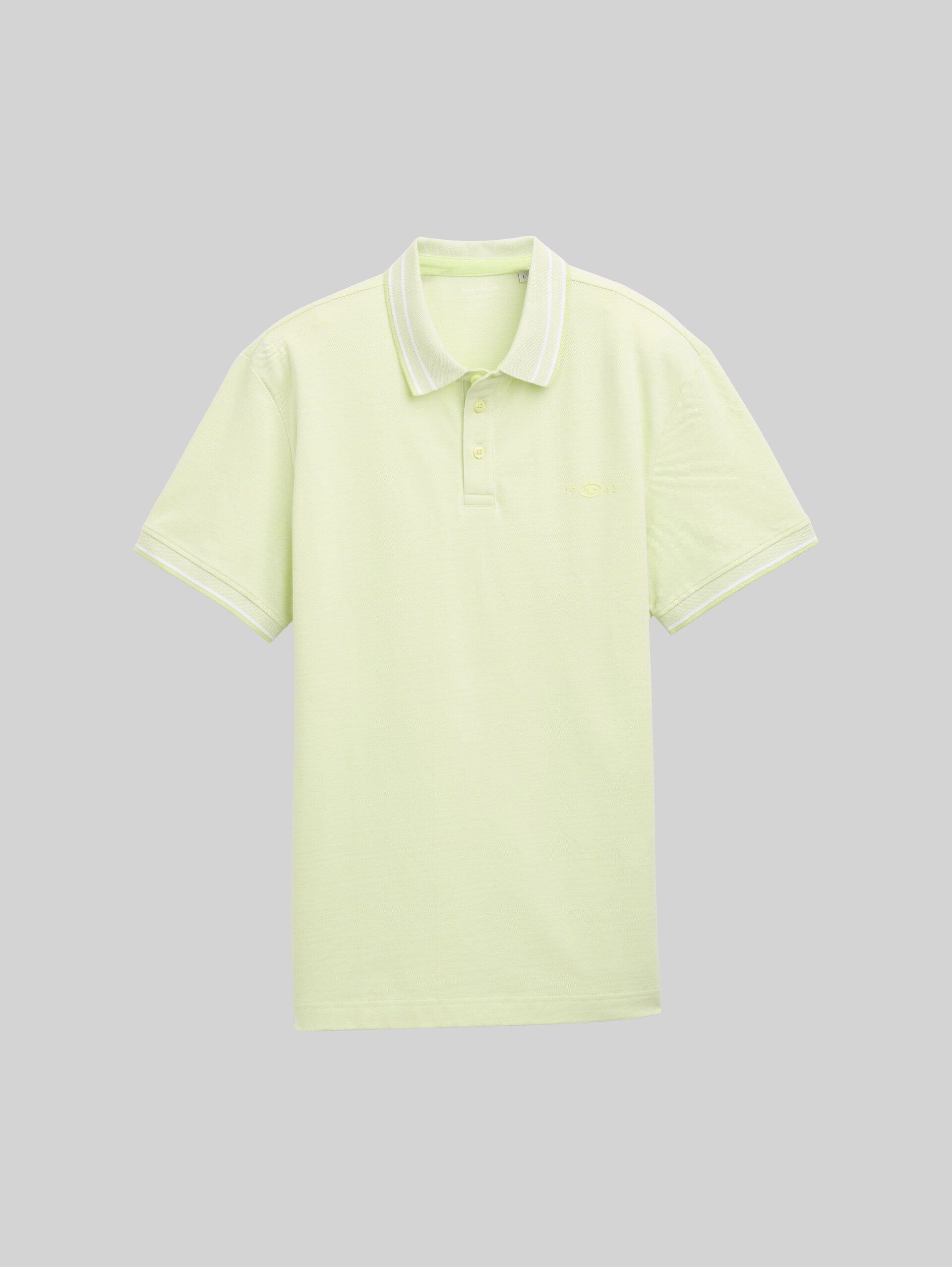 Piqué polo shirt with stretch - lime green two tone pique
