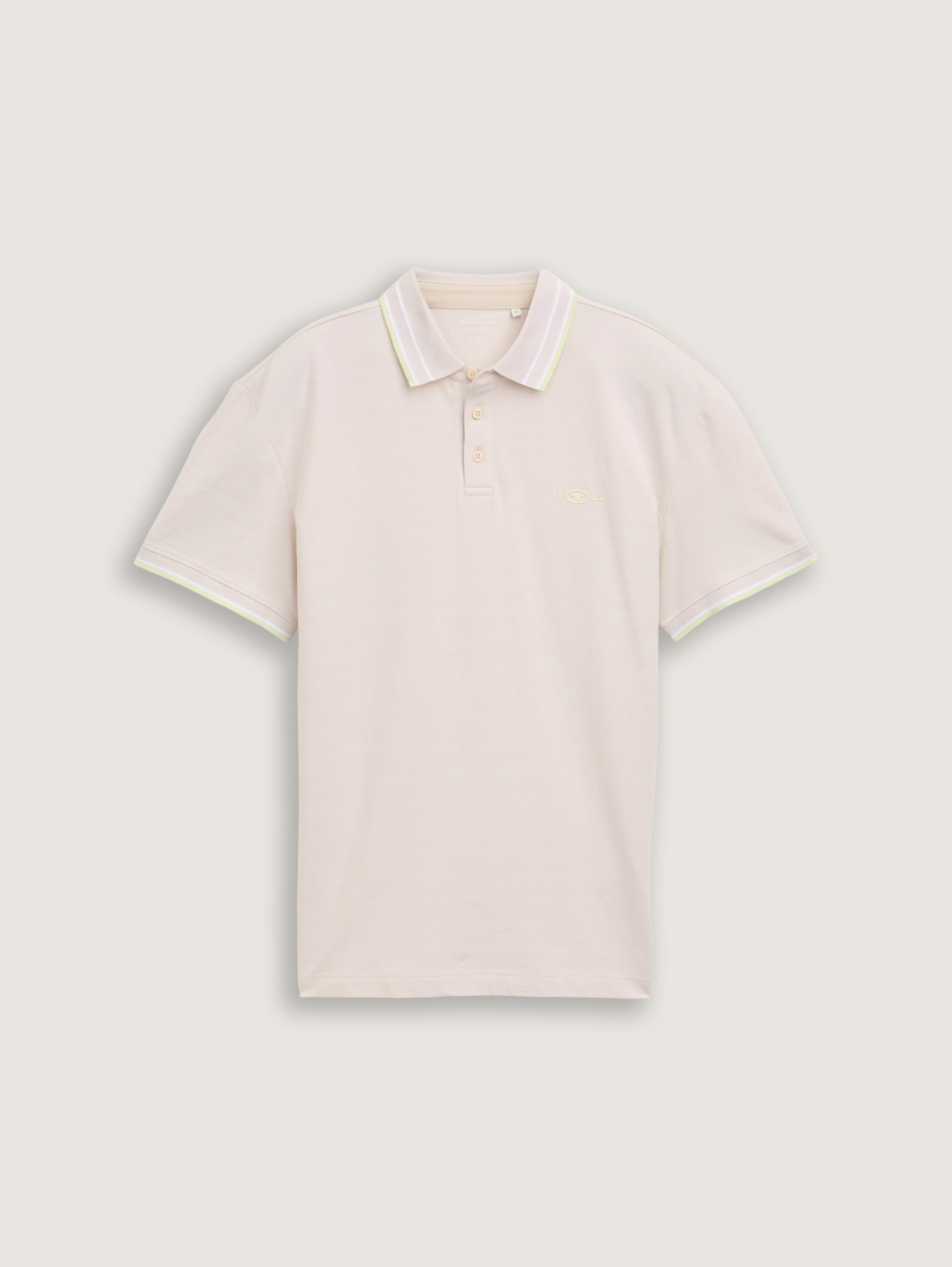 Piqué Poloshirt mit Stretch - light_cashew_beige_two_tone - 