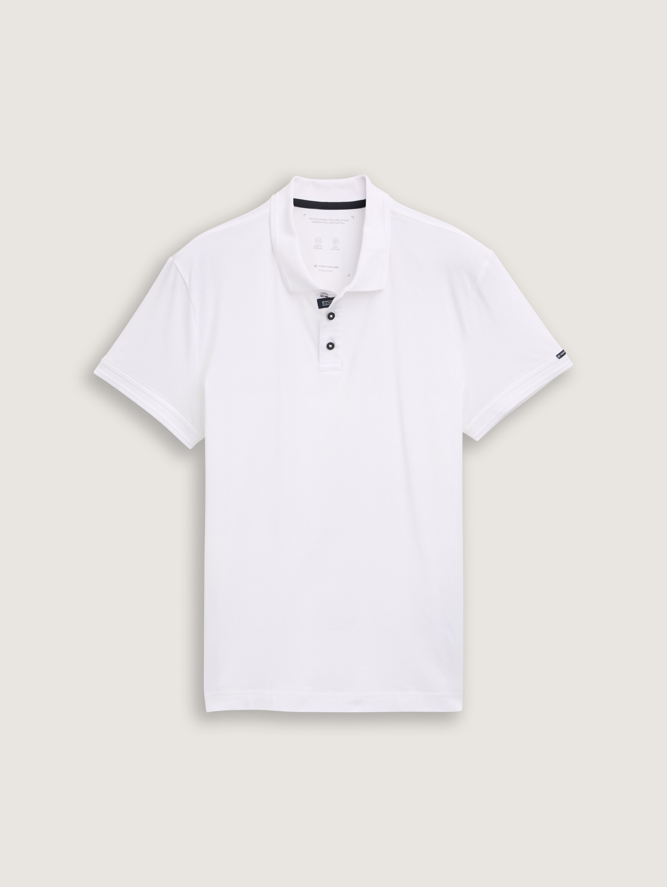Basic Jersey Poloshirt - white - 